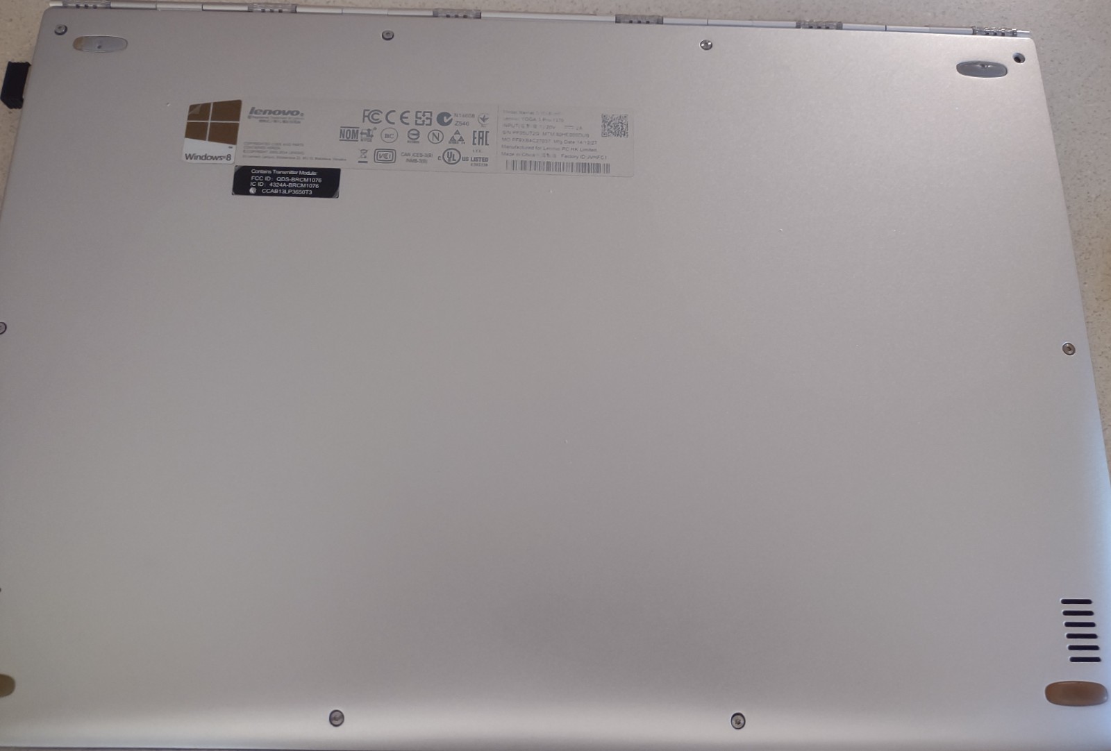 Lenovo ThinkPad Yoga 3 Pro 13.3in. (512GB, Intel Core M, 1.2GHz, 8GB)…