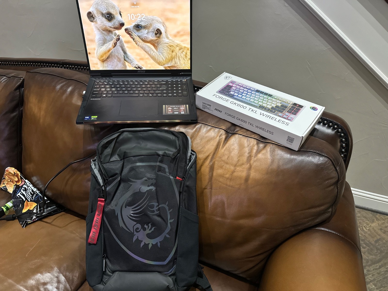 MSI Raider 18 HX AI2xwjg-069US, Laptop Bag, MSI Wireless Mouse & TKL Keyboard