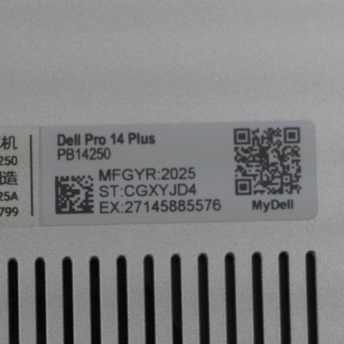 Dell Pro 14 Plus PB14250 14″ 512GB 2GHz 16GB RAM Intel Core Ultra 5 Touch