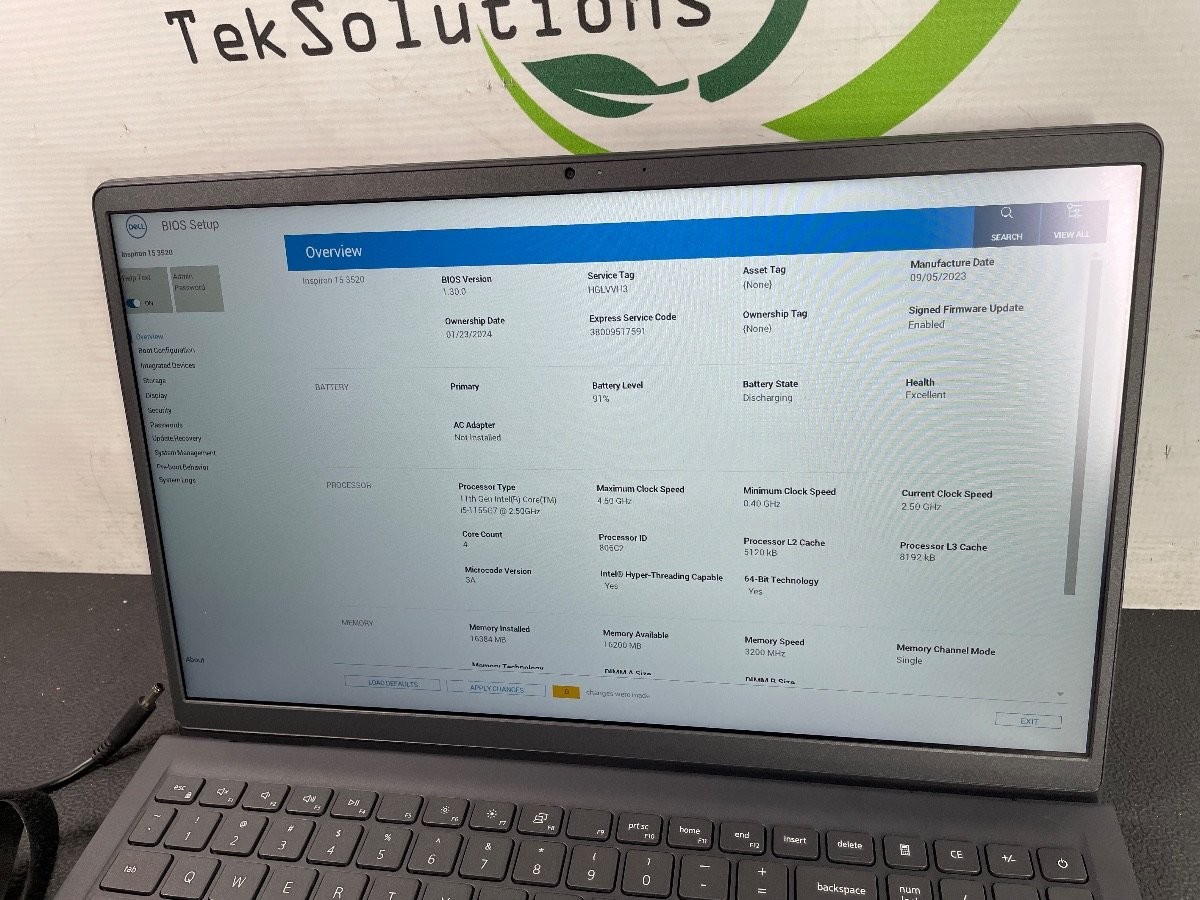 Dell Inspiron 15 3520 15.6″ i5-1155G7 2.50GHz 16GB DDR4 1TB NVMe Win 11 Pro