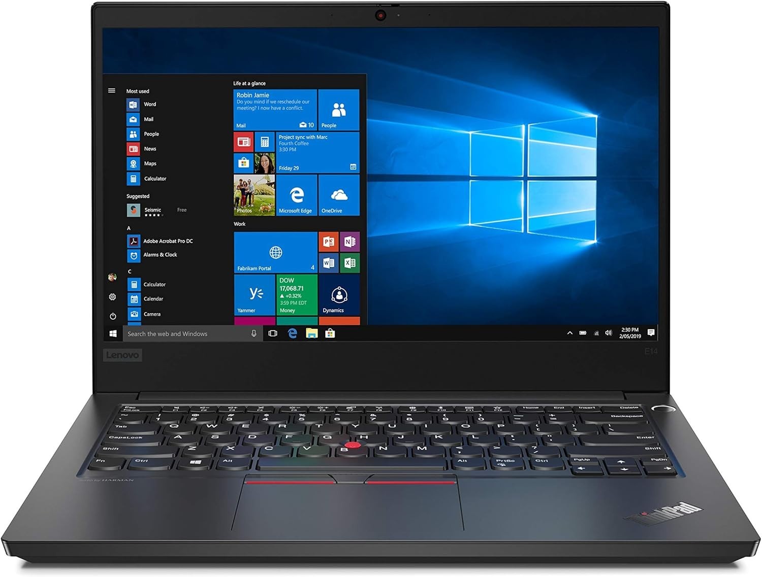 Lenovo 14″ E14 Business Laptop Computer Intel 10th 8GB 256GB SSD Windows 11 Pro