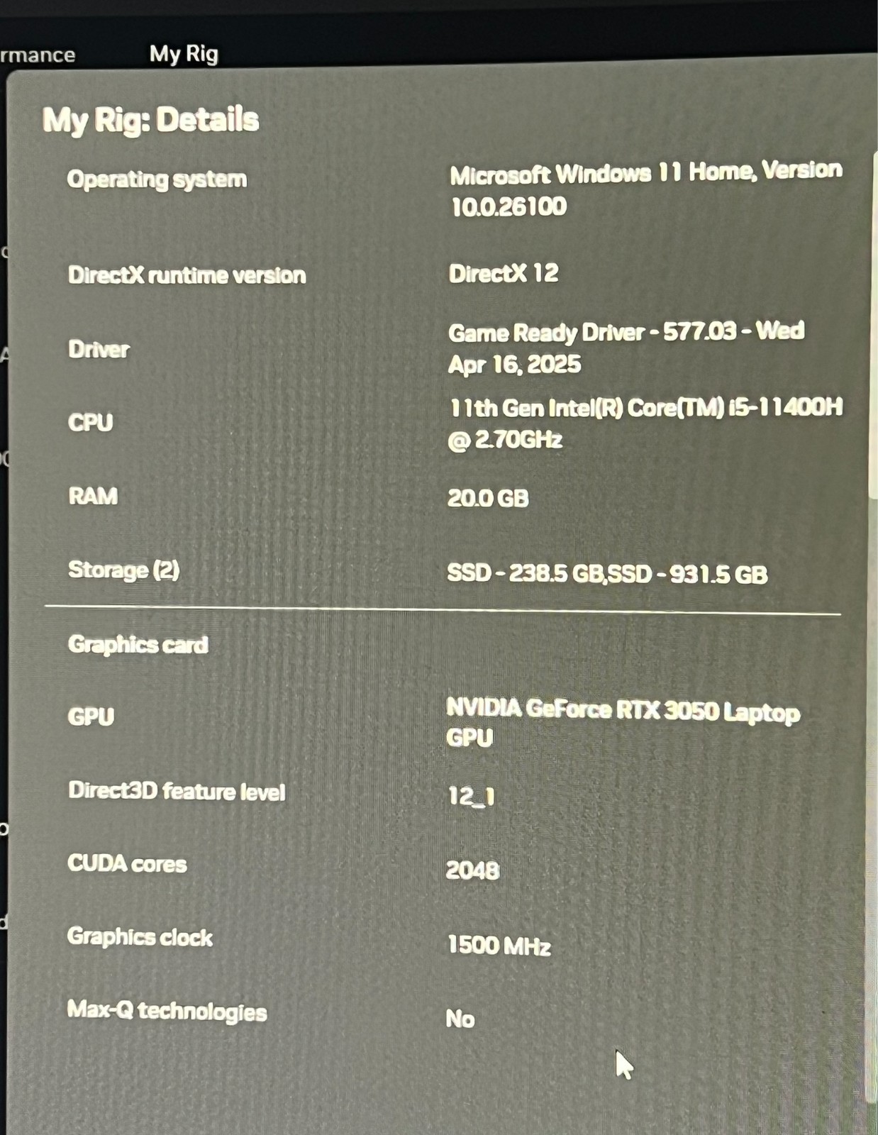 Hp Victus Gamin Laptop 15.6