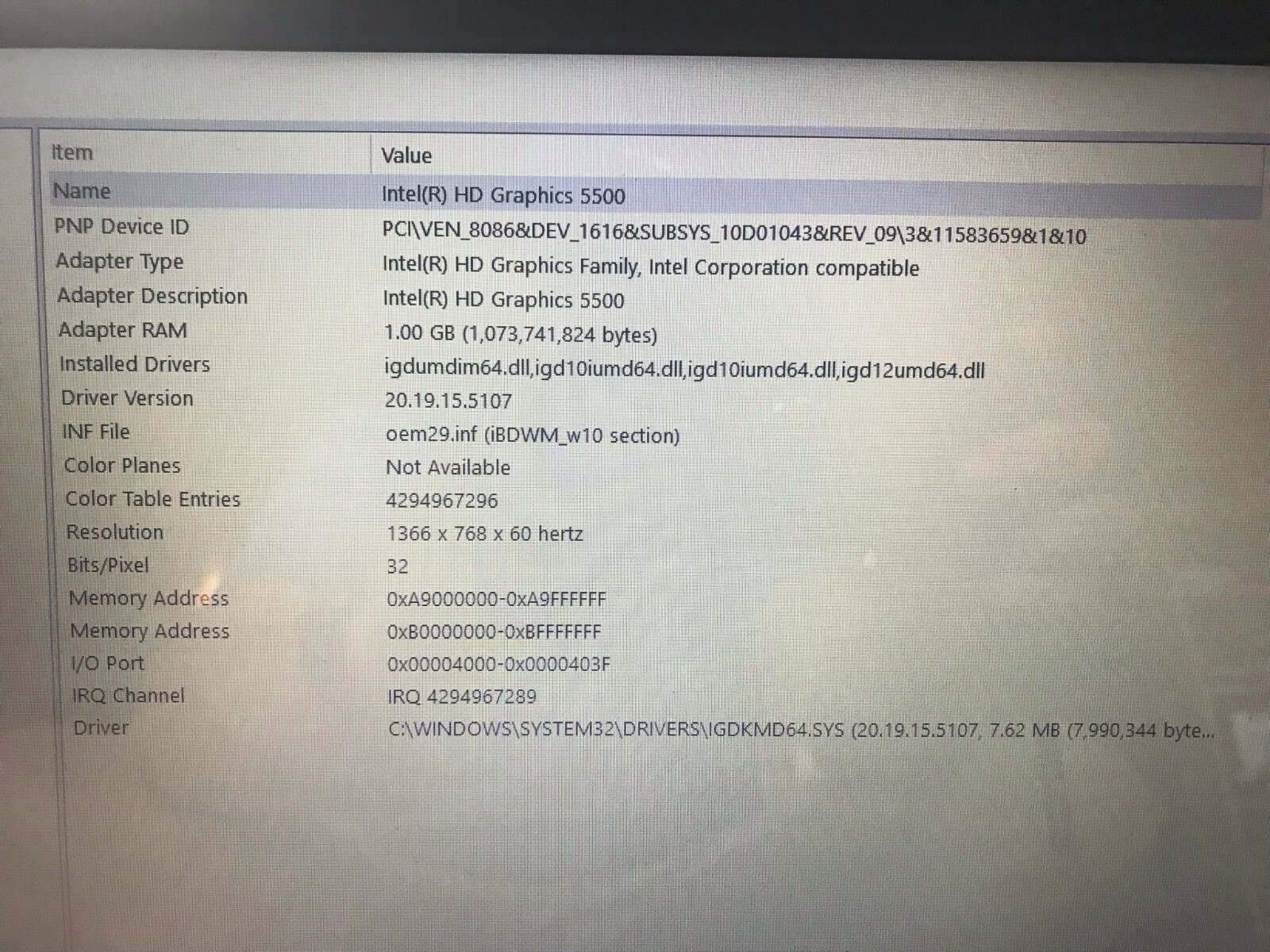 Asus X540LA 15.6″ (Win 10 Home, i5-5200U 2.20GHz, 8GB RAM, 1TB, HD 5500)