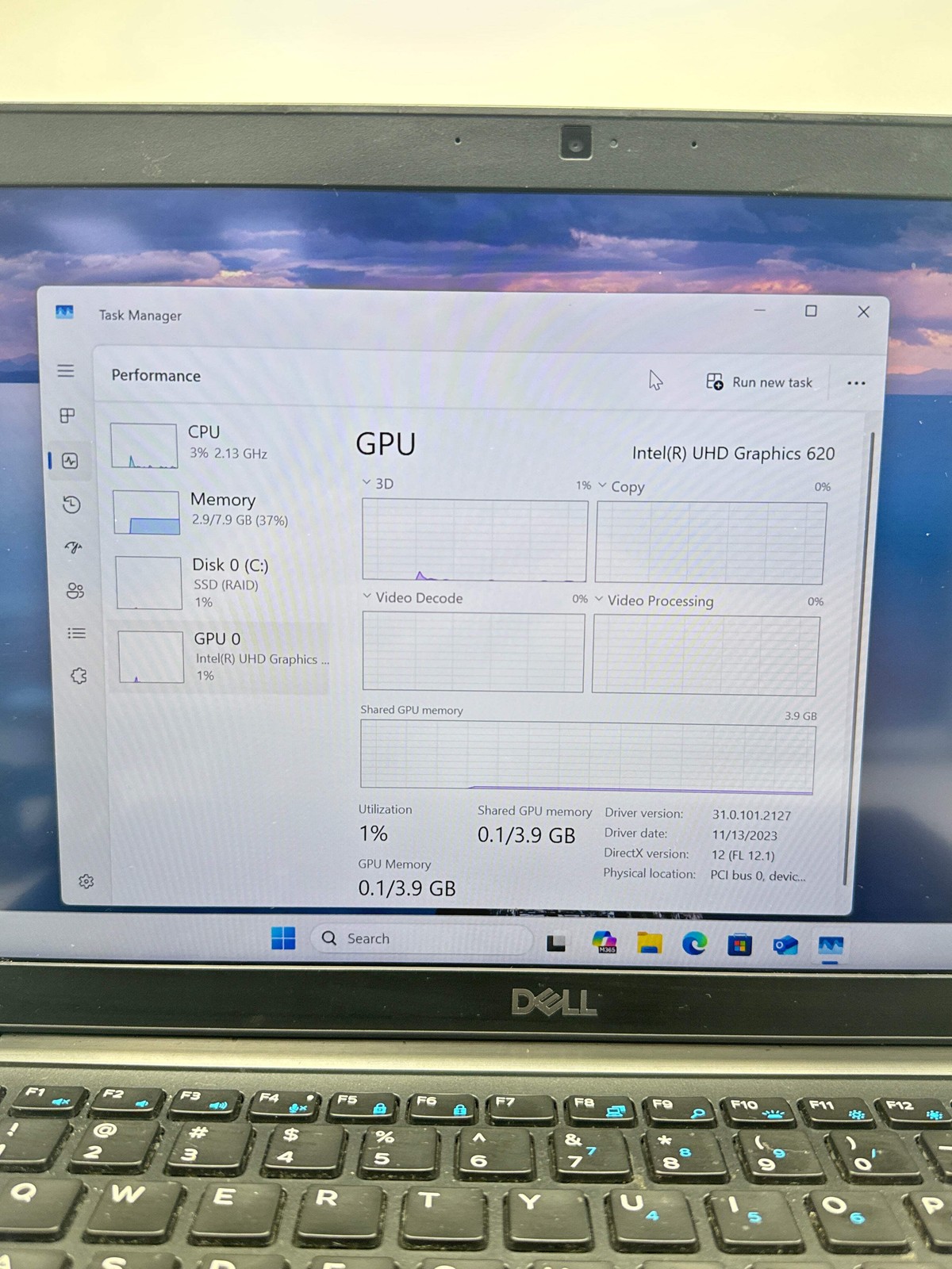 Dell Latitude 7490 14″ Core i5 8th Gen 8GB 256GB SSD Black For Parts