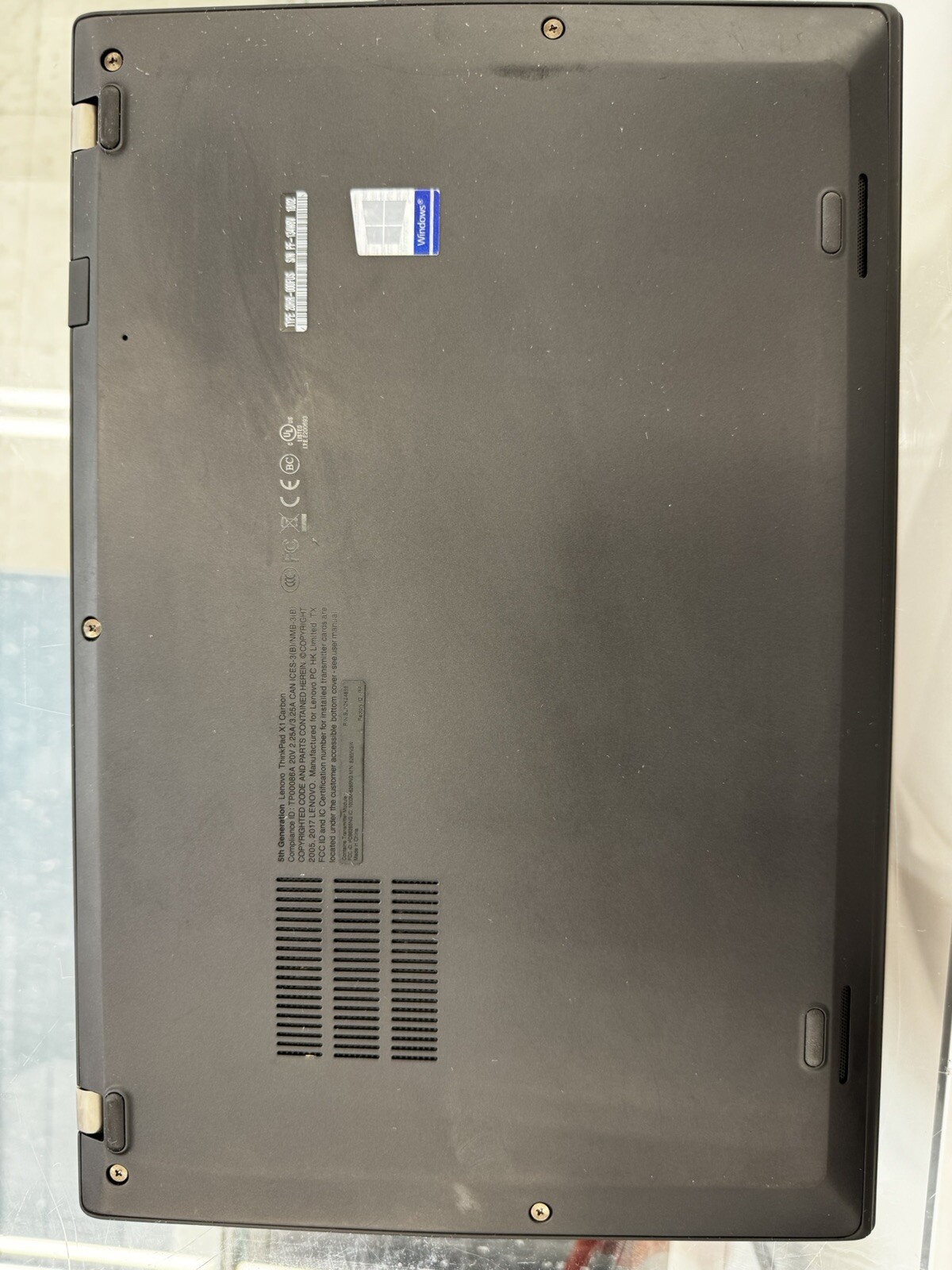 Lenovo 20HR000FUS TP X1 Carbon 5th Gen i7-7600U 8GB 500GB SSD Win 11 Pro
