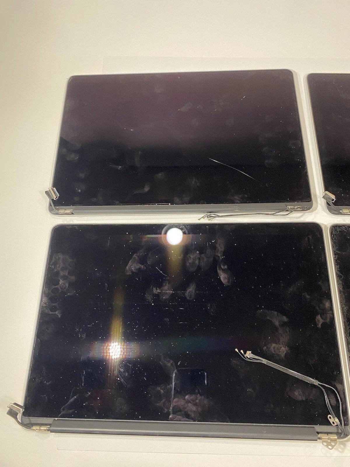 Lot of 5 MacBook Pro 15 Inch Retina Display LCD Screen Assemblies For Parts