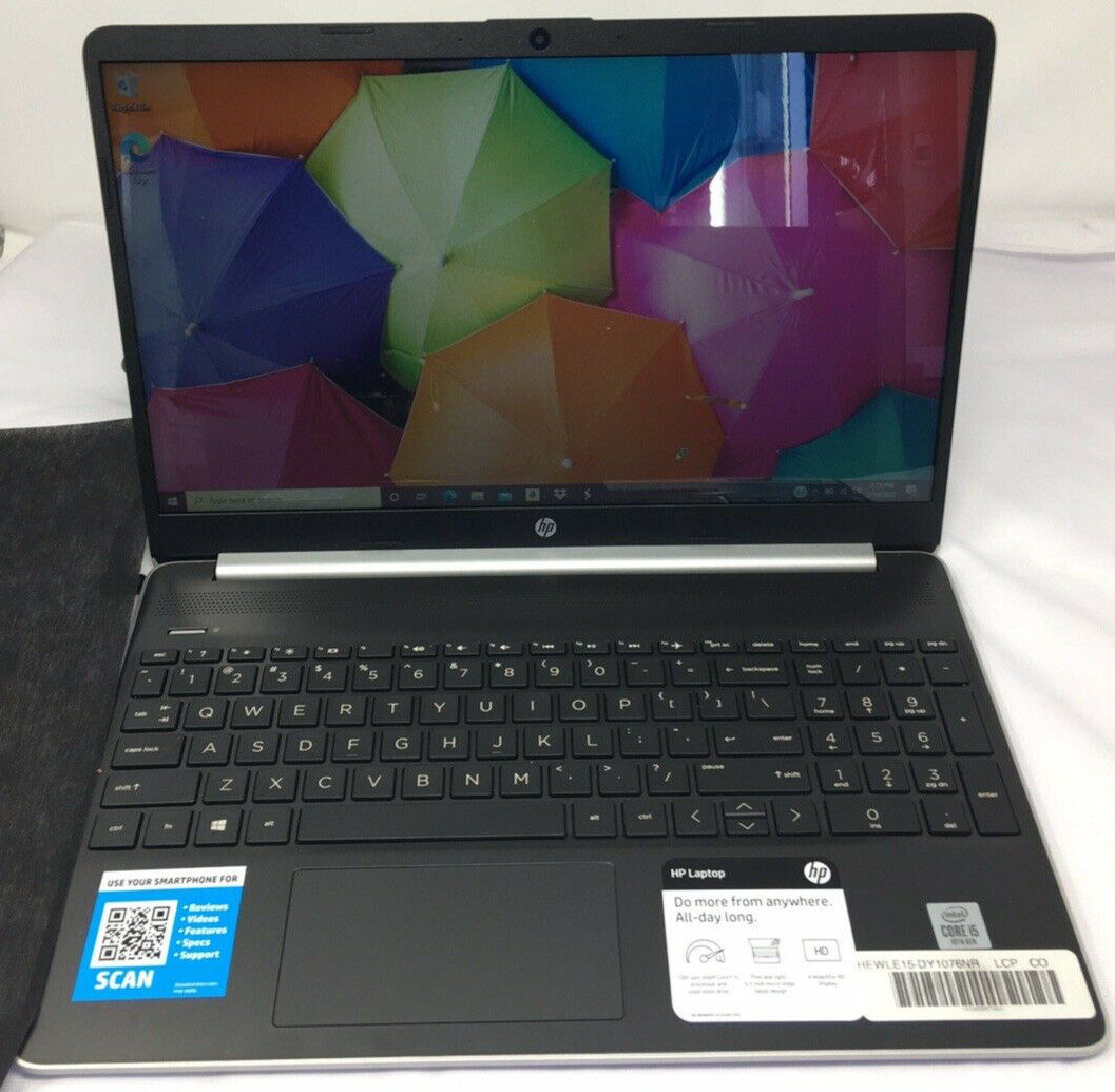 Laptop Hp 15-DY1076NR 15.6 in Intel Core i5-1035G1 8GB 256GB SSD Windows 10