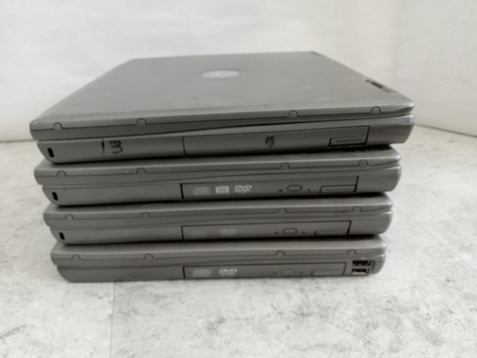 Lot of 4 – Dell Latitude D505 / D510 15″ Laptops – PARTS / REPAIR – READ -RR