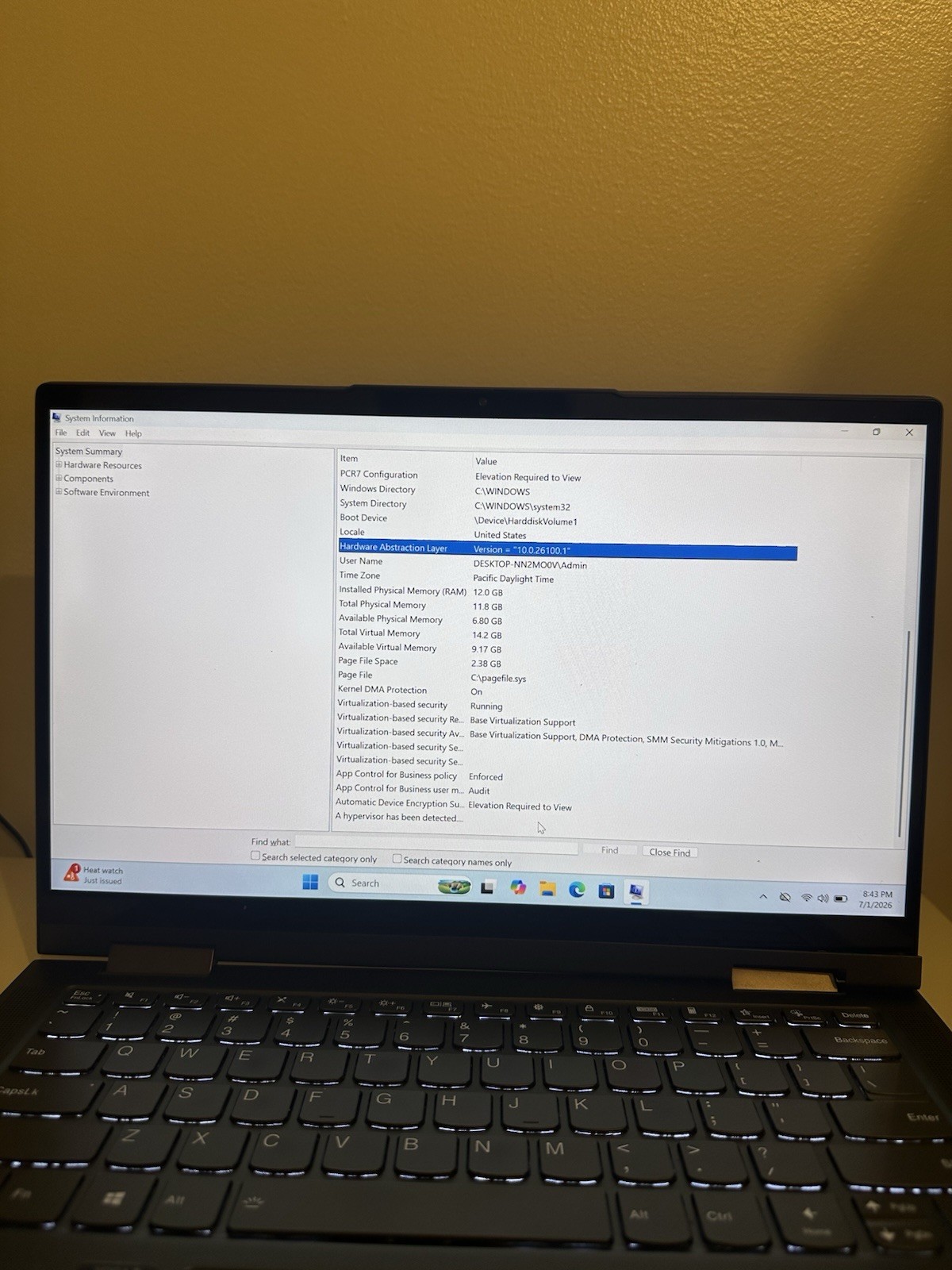 Lenovo Yoga 7 14ITL5 i5-1135G7 12GB RAM 512GB SSD 14” Touch – Hinge Issue