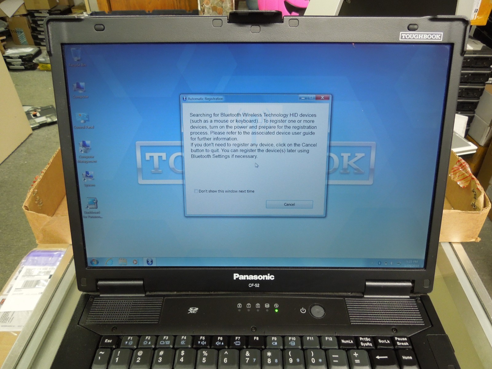 Panasonic Toughbook CF-52 Mk5 i5 240GB SSD Win11 Pro Rugged NON-Touch Laptop WiF