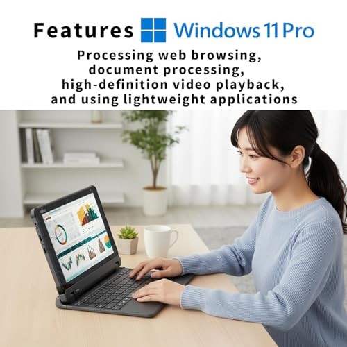 Tablet Q5010 Touchscreen Laptop, 10.1-inch FHD Windows Tablet, Intel Celeron
