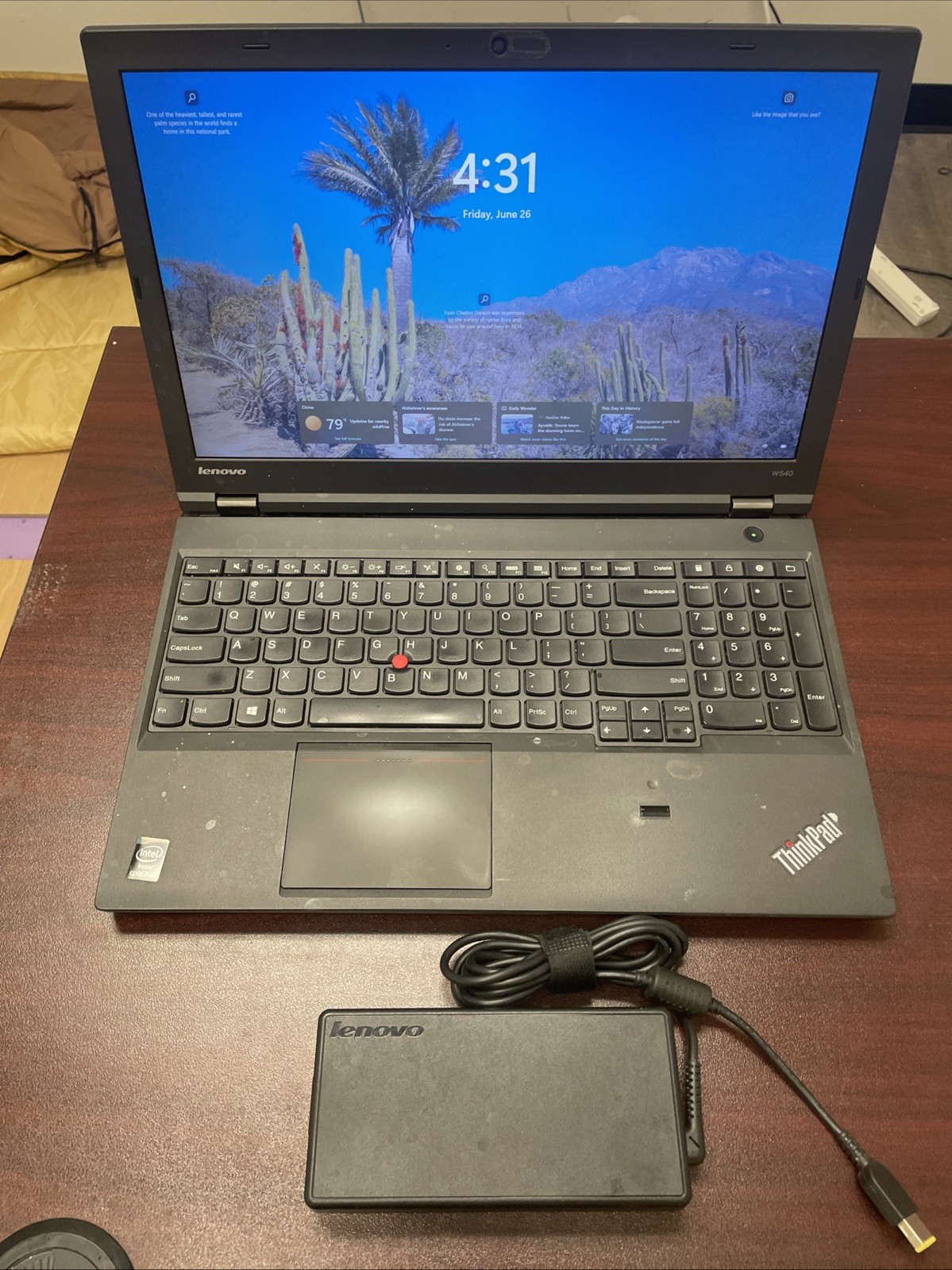 Lenovo ThinkPad W540 15.6” i7-4800MQ 8GB 256GB SSD K1100M Win11 Pro OEM AC