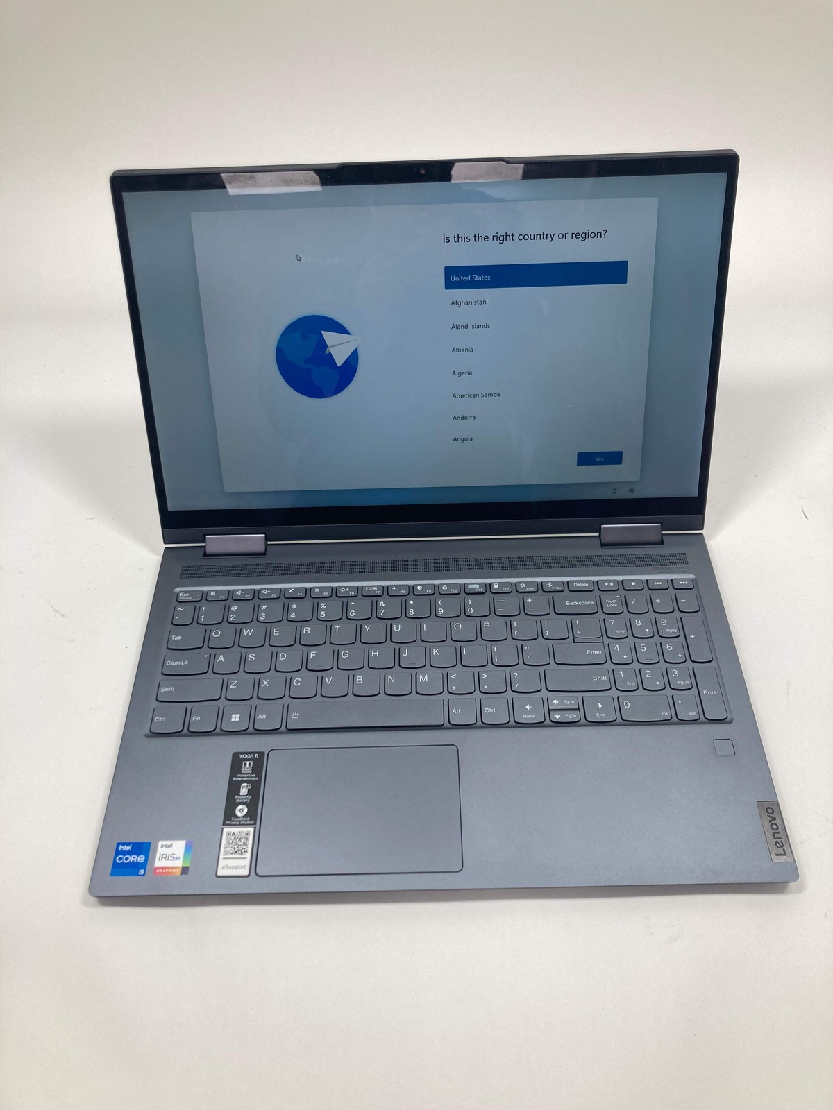 Lenovo Yoga 7i 82BJ007TUS 14″ i5-1135g7 2.4GHz 8GB RAM 256GB NVME