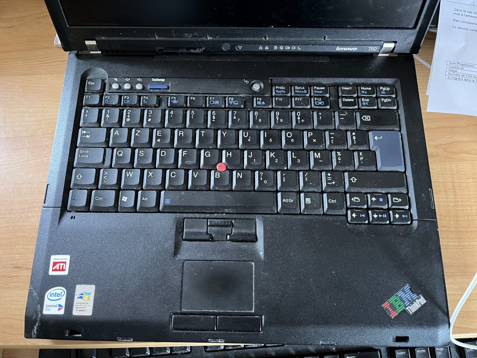 Lenovo T601F Frankepad LCD 15″ SXGA+ IPS laptop T60+T61 Intel mother board