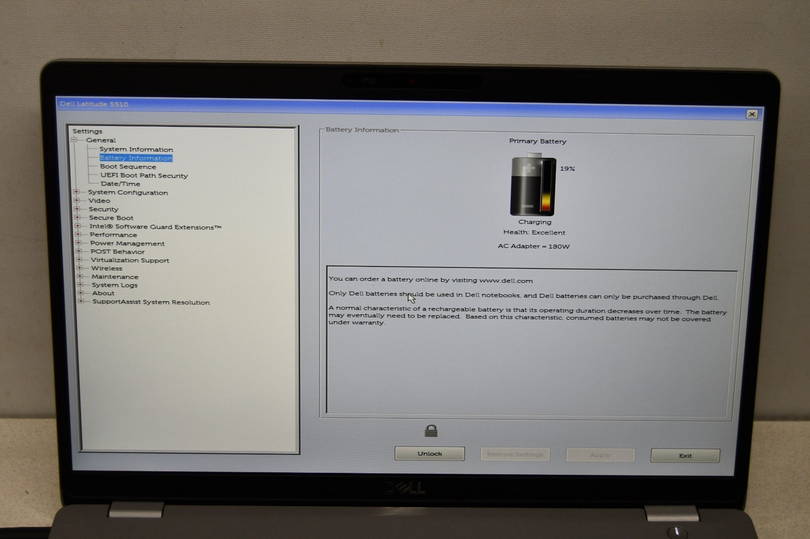^ Dell Latitude 5510 15.6″ i7-10810U @ 1.10 GHz 32 GB Ram 512GB SSD BIOS Locked
