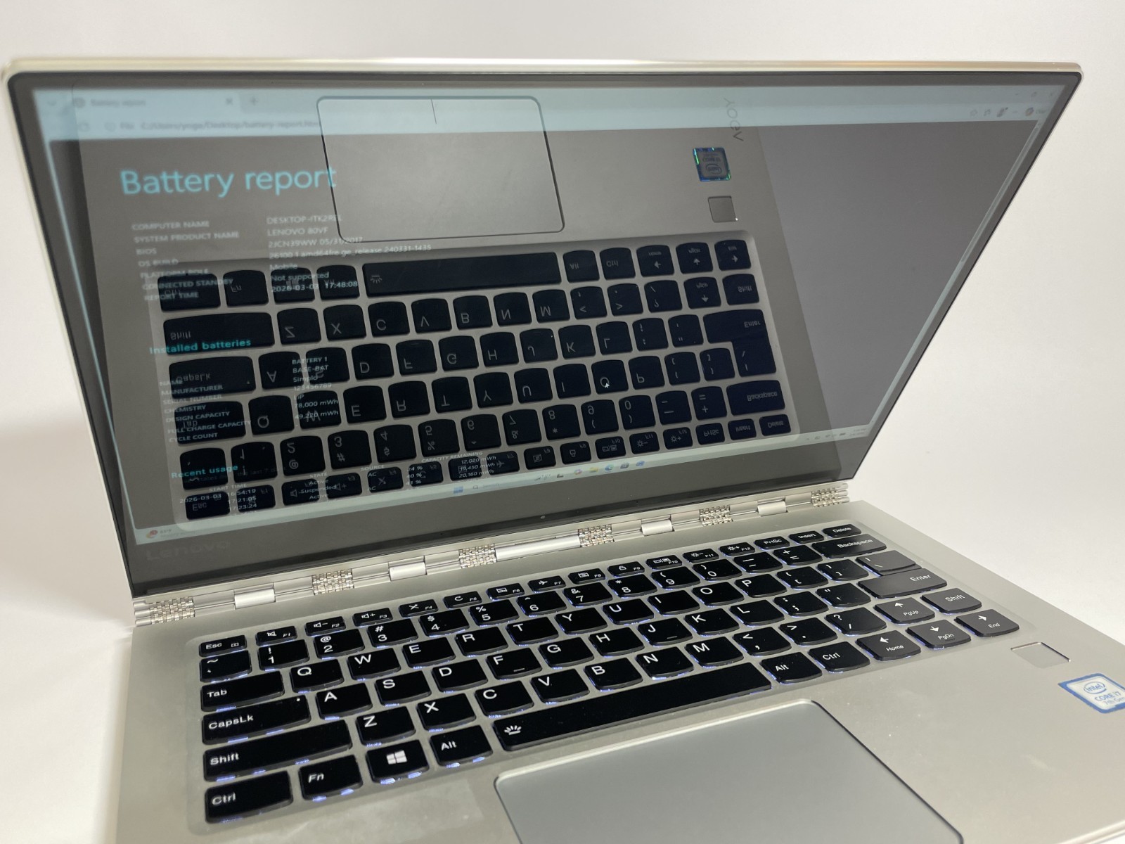 Lenovo Yoga 910-13IKB 80VF Touchscreen Notebook