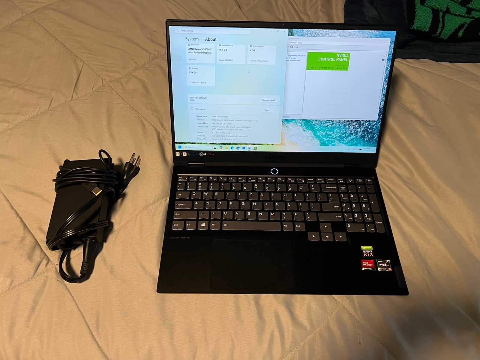 Lenovo Legion Slim 7 15” (1TB SSD AMD Ryzen 9 5900HX 3.3GHz 16GB) Gaming Laptop