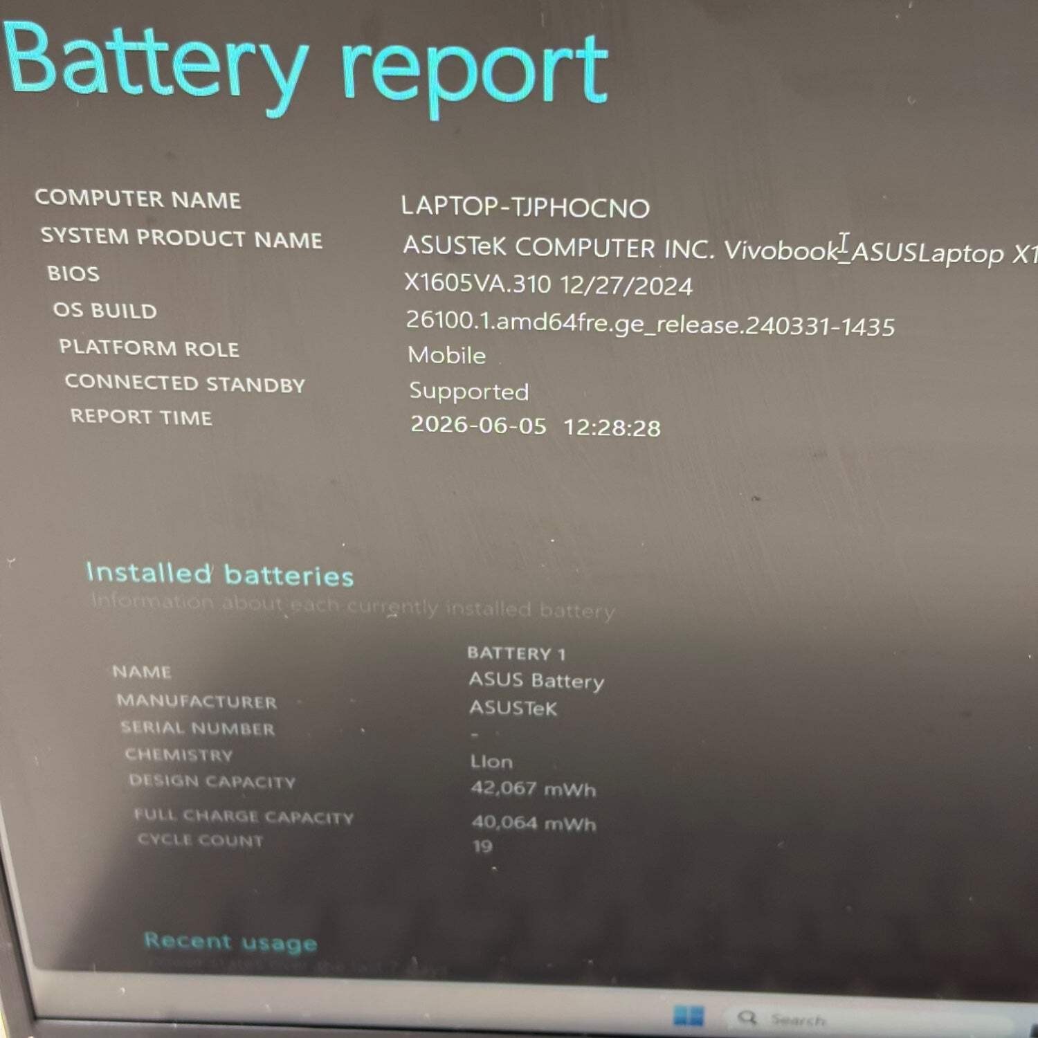 Asus Vivobook 16 F1605VA-WS96 16″ i9-13900H 16GB RAM 1TB SSD
