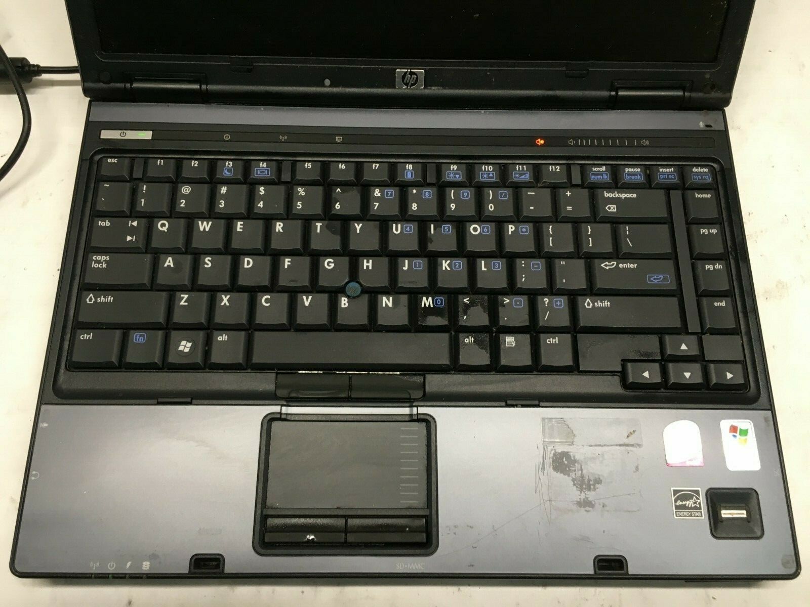 HP Compaq 6910p 14″ Laptop For Parts/Repair Powers on No Video NO HDD/RAM JR