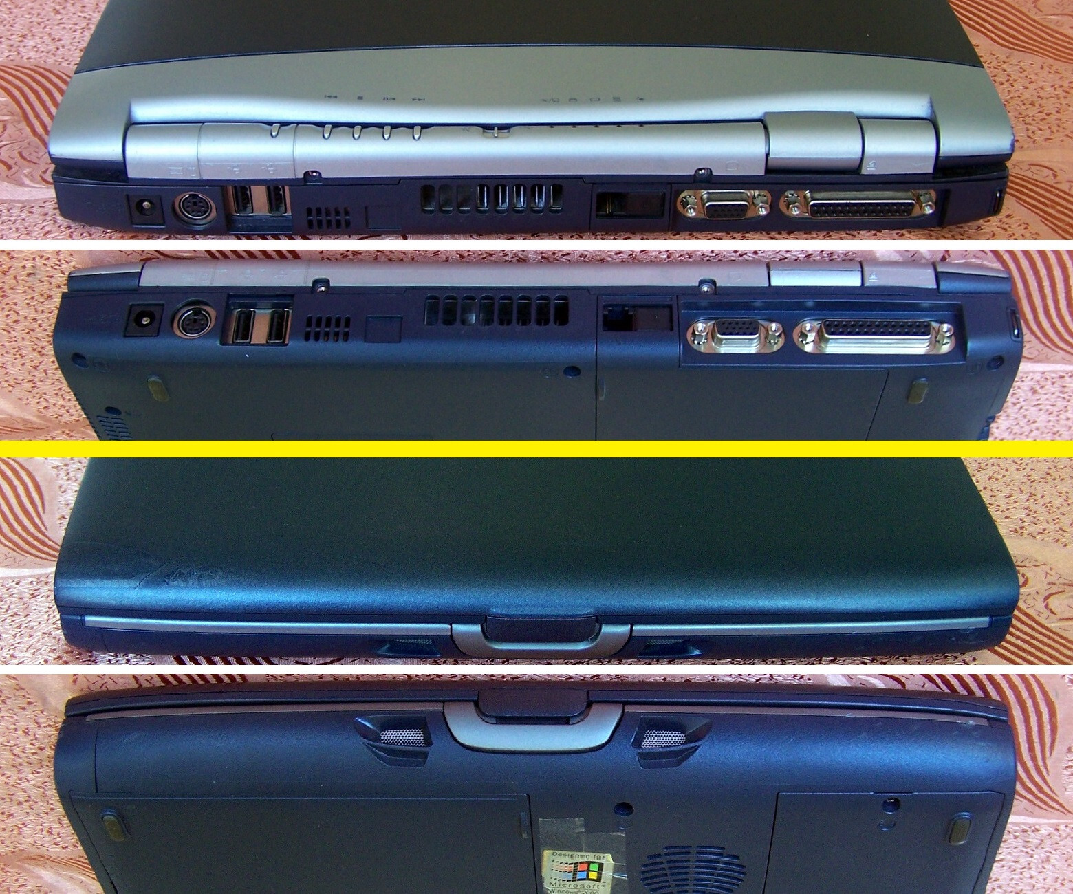Win 98 Toshiba S-2800 Intel 650 MHz, 96MB, 4GB, Floppy, Parallel, Dos Νο cds ibm