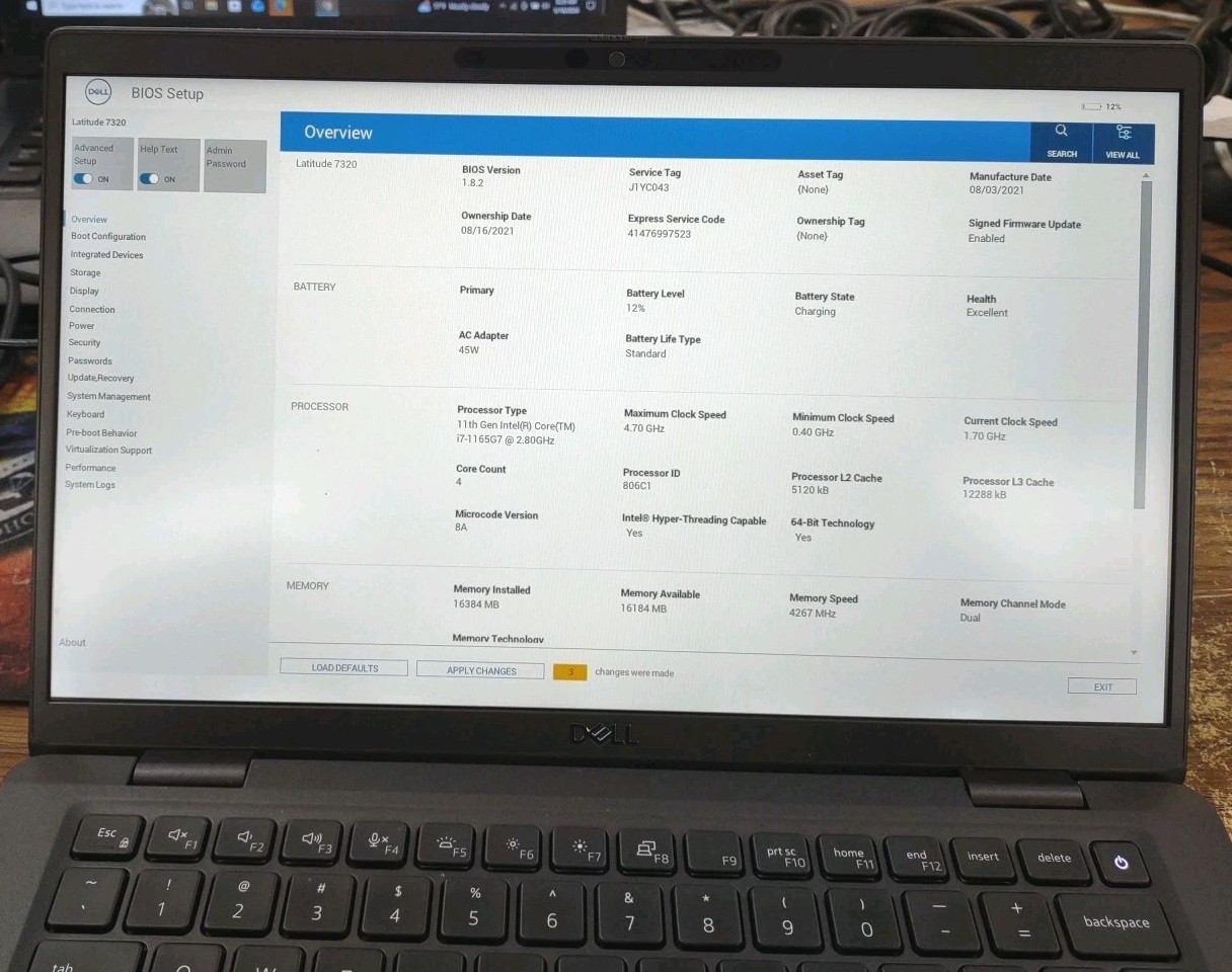 Dell Latitude 7320 13.3 FHD W/ i7-1165G7, 16GB, 256GB, Touch Laptop