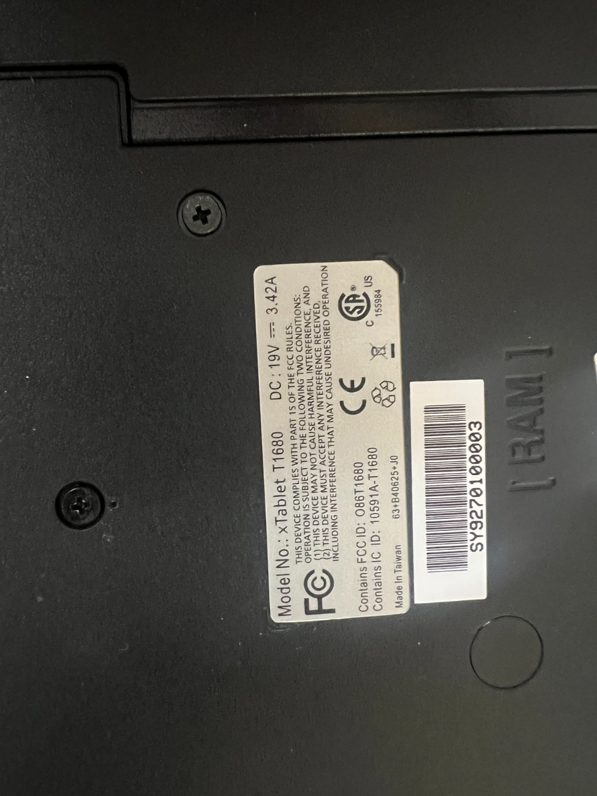 Demand xTablet t1680 11.6” Touch,