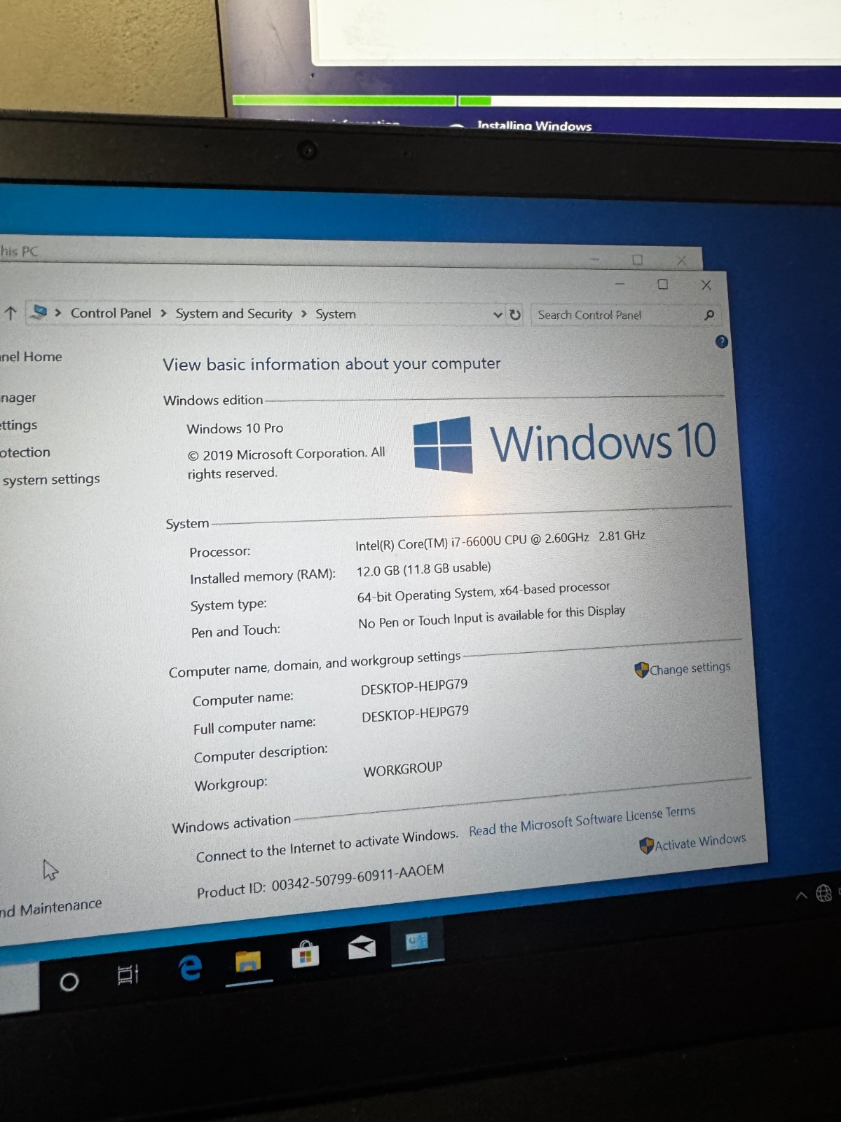 Lenovo ThinkPad T470s Core i7-6600U, 12GB RAM, 256GB SSD, Win11 PRO *READ #3213