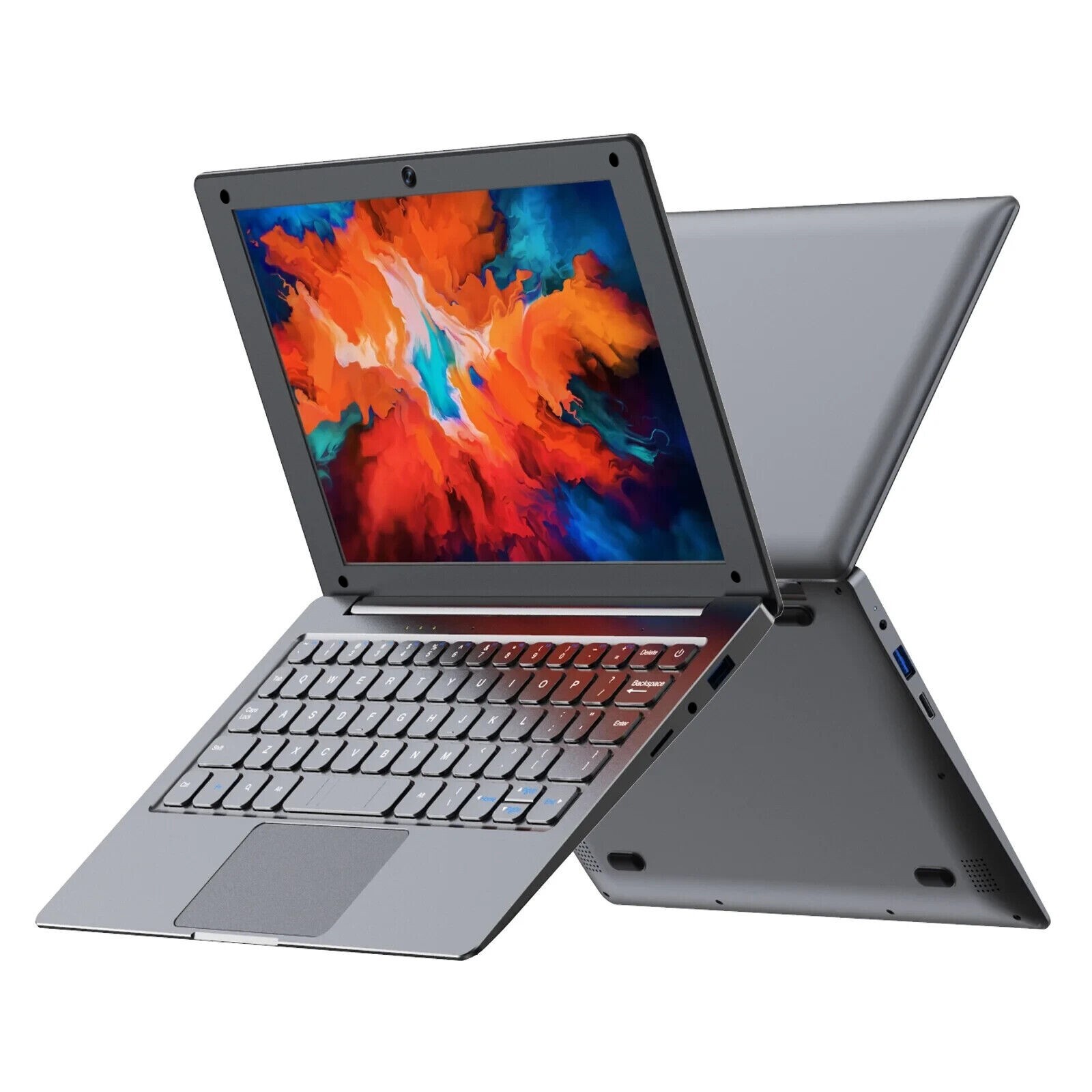 Mini 10” Laptop Windows 11 Notebook 8GB RAM+128GB ROM Intel Celeron Quad-Core