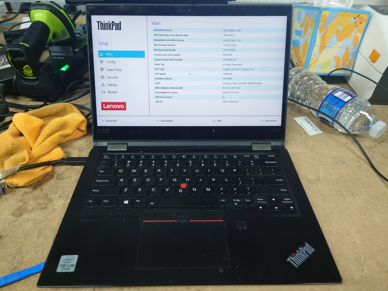 Lenovo ThinkPad X13 Yoga Gen1 13.3″ FHD Touch i7-10610U 16GB RAM 256GB SSD No OS