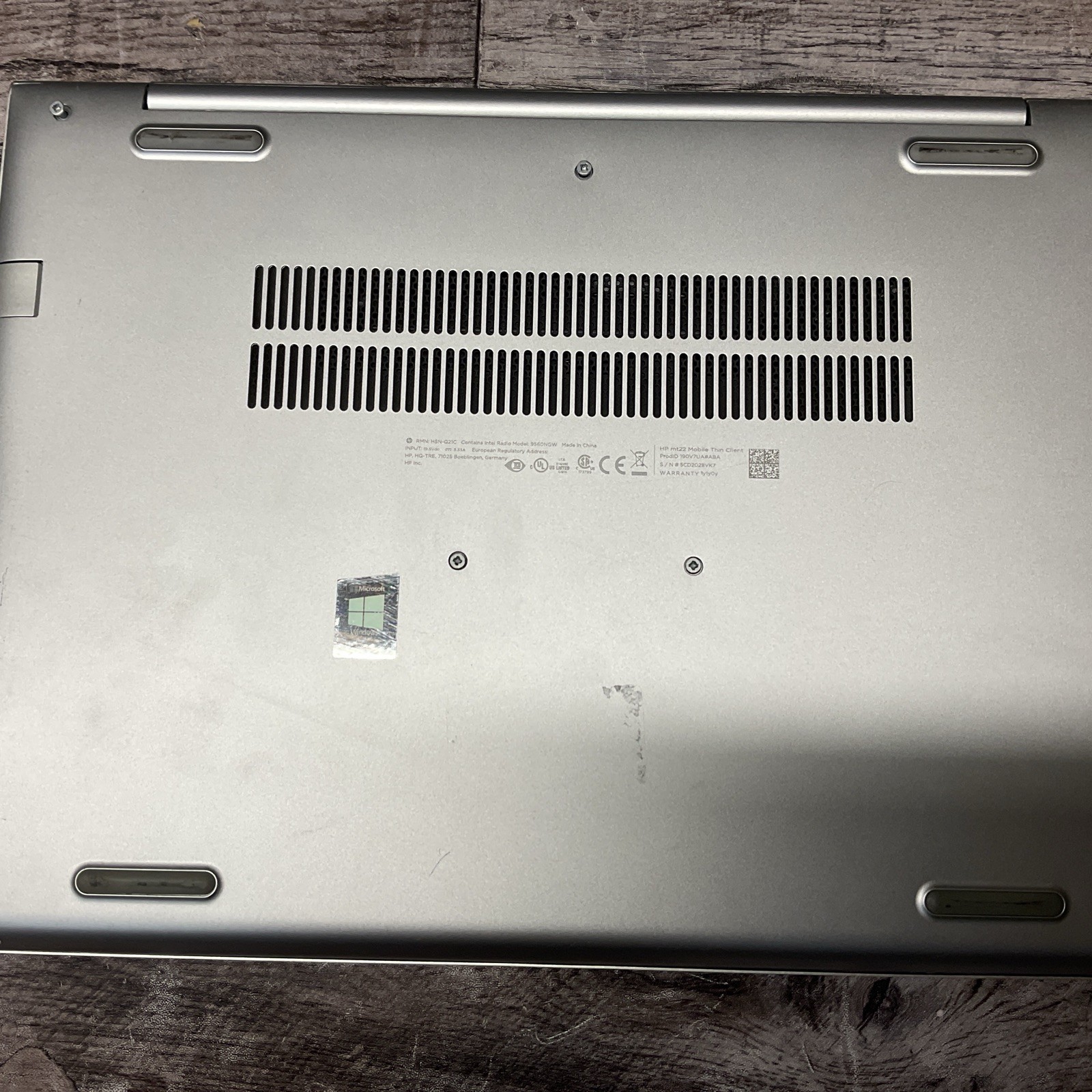 HP mt22 Mobile Thin Client / Celeron / No RAM Laptop Notebook PC / T15