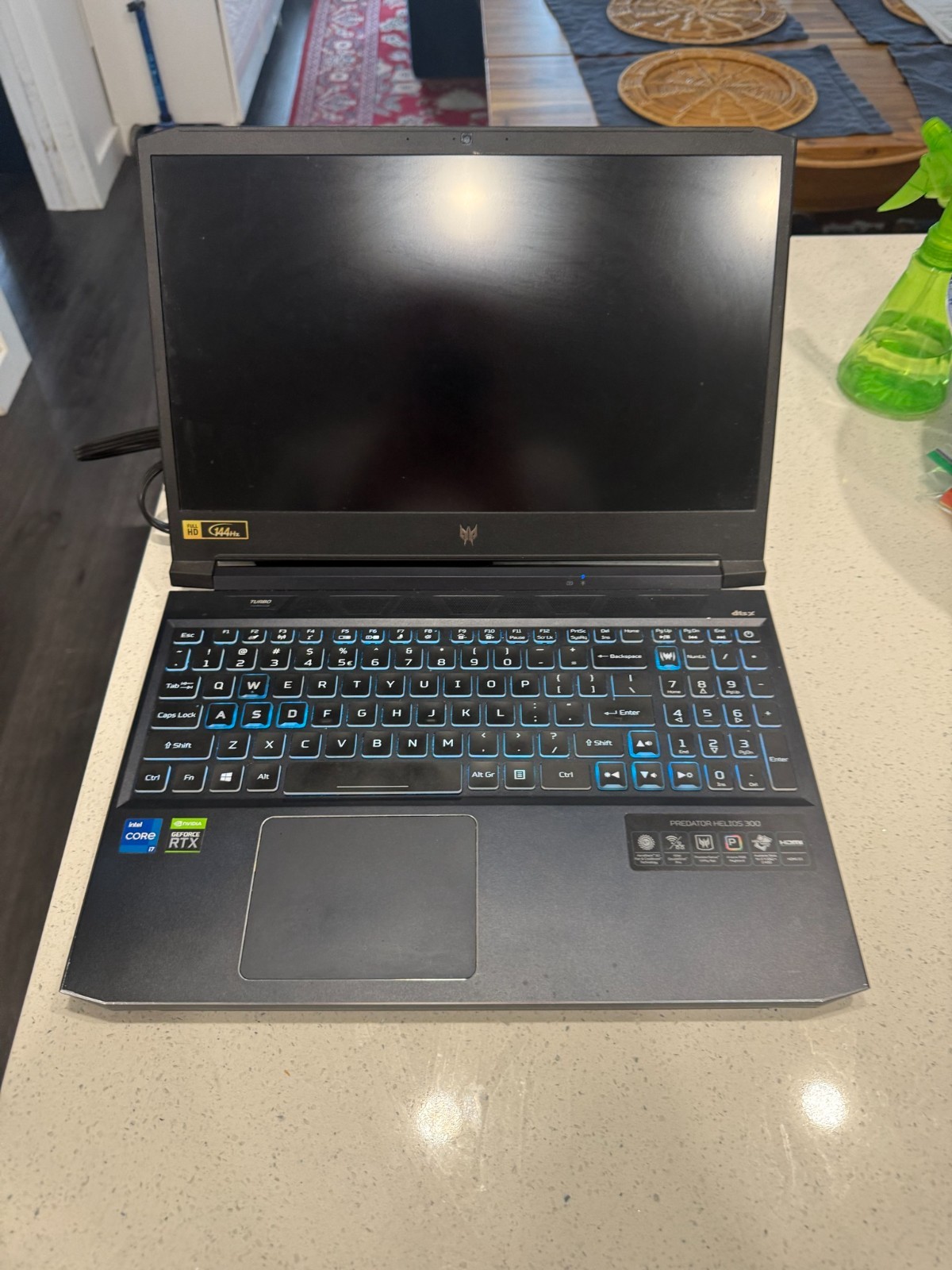 Acer Predator Helios 300 15.6 Laptop + I7-11800H + 1TB SSD + 32GB RAM + RTX 3060