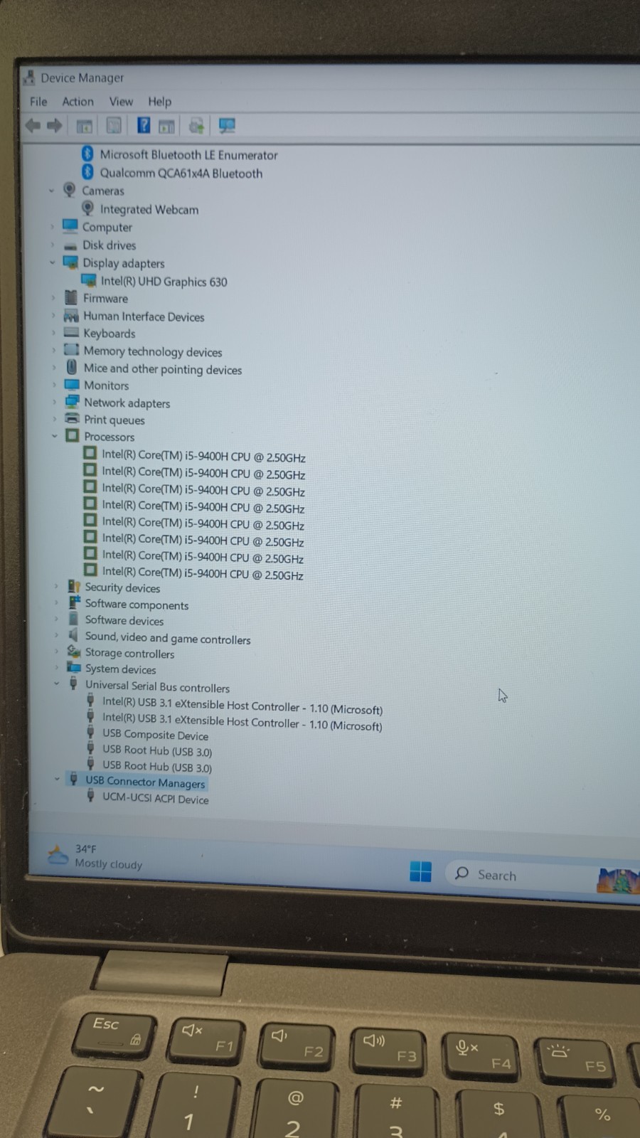 12034 Latitude5401 w/charger *LOCKED BIOS*.i5-9400H.16GB.256GB NVMe.14″FHD.W11
