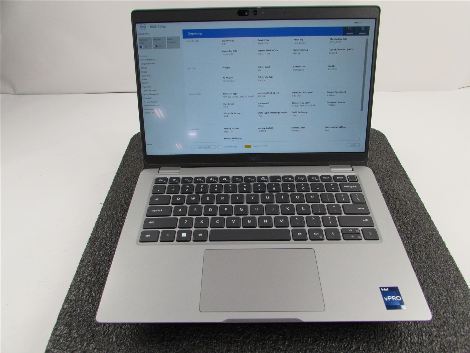 DELL LATITUDE 5340 1920X1080 FHD CORE I5-1345U 512GB SSD 16GB RAM NO O.S