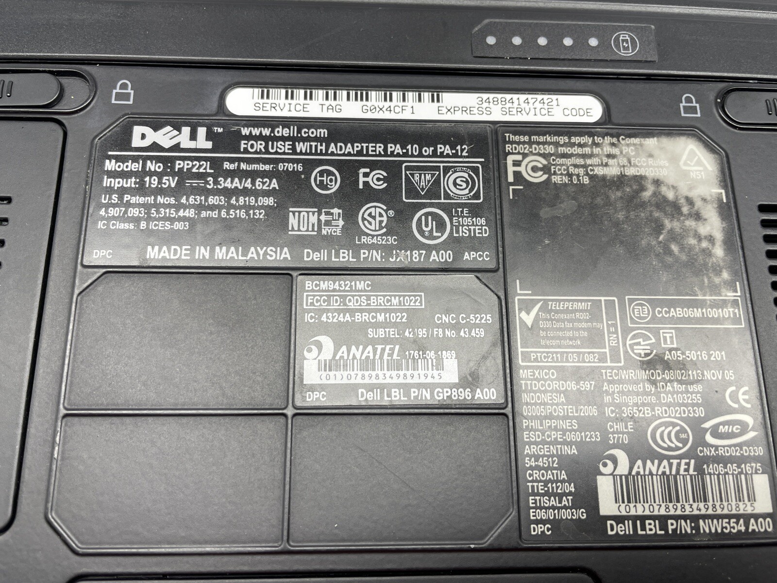 Dell Vostro 1500 15.4in. Notebook/Laptop – Black – PP22L See BIOS Pics