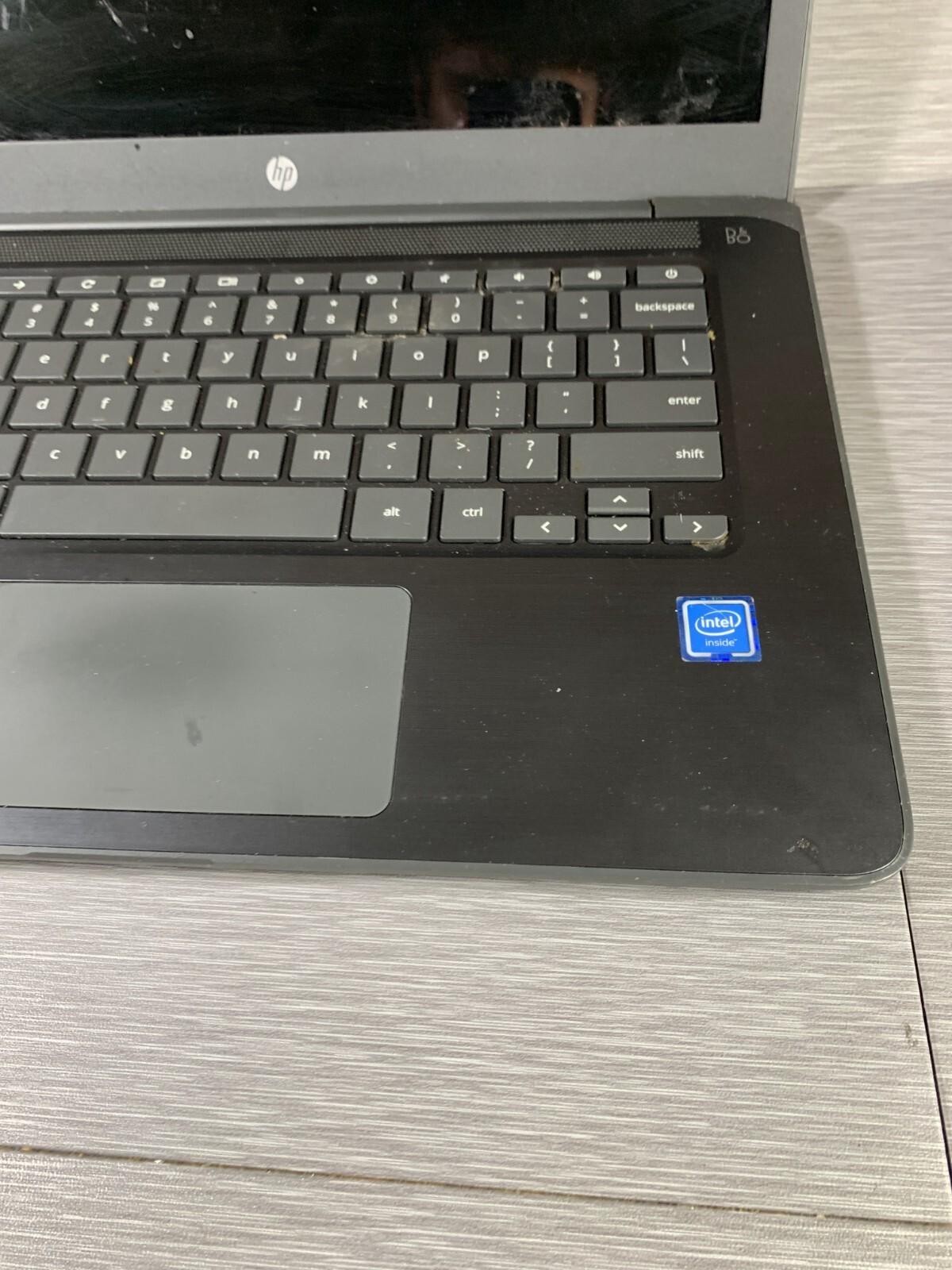 HP Chromebook 14-CA061DX Gray 14″ Touchscreen Intel Celeron Laptop – For Parts