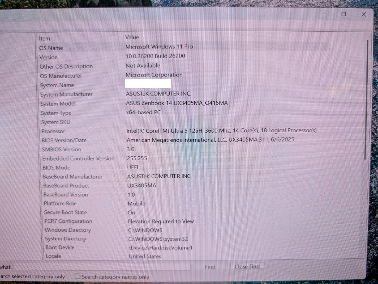 ASUS Zenbook Q415M 14″ OLED Touch WUGA Core Ultra 5 125H 512GB NVMe 8GB RAM