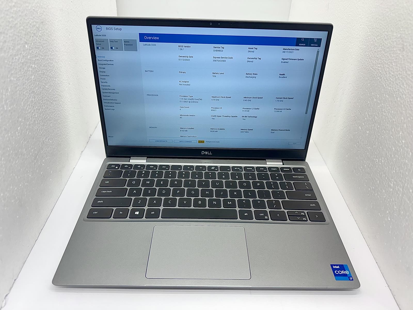 Dell Latitude 3320, 11th Gen Intel Core i7-1165G7 @ 2.80GHz, 8GB, 256GB NVMe