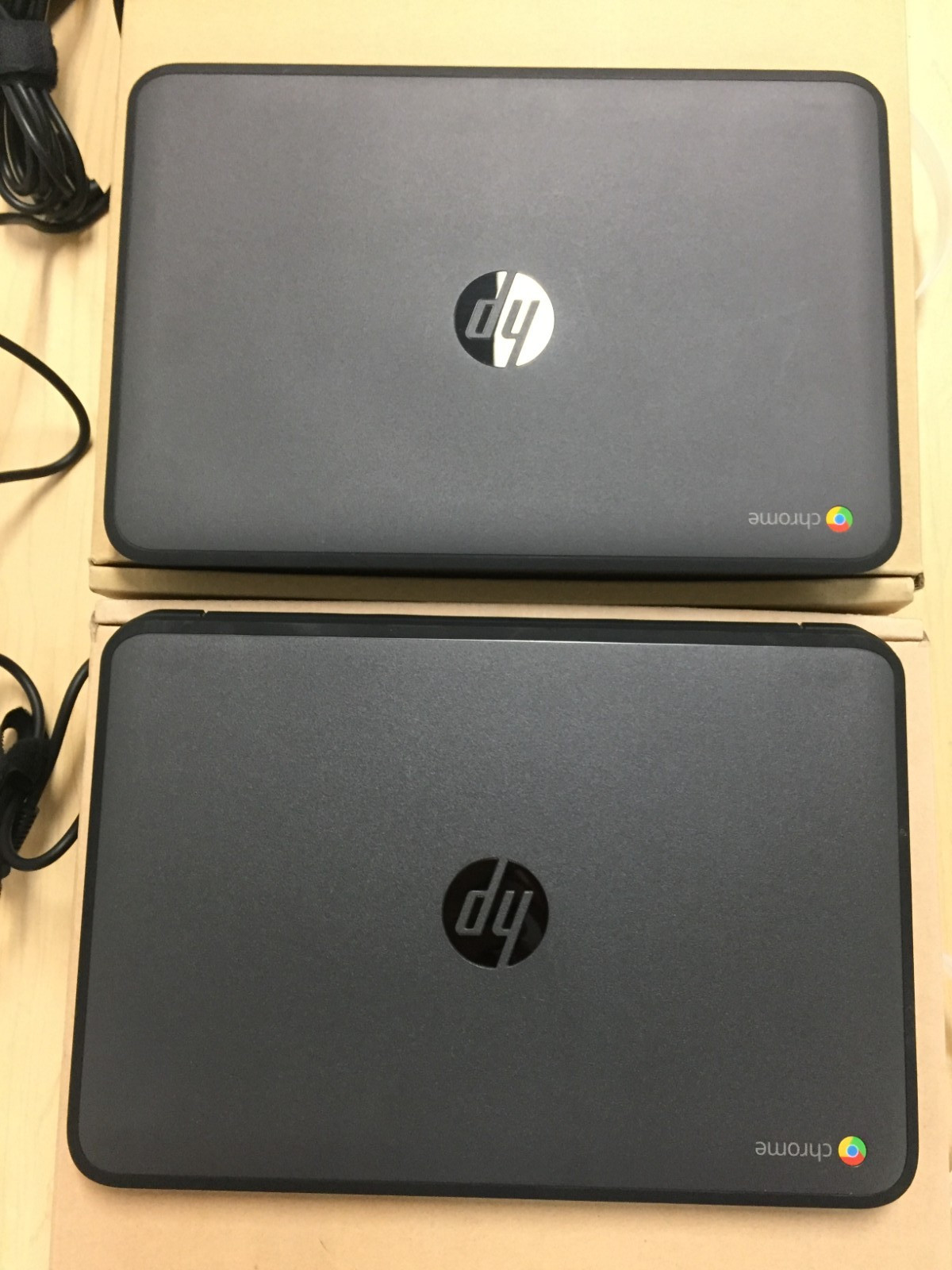 Lot of 2 *Bad Battery* HP Chromebook 14 14-ak030nr 11 G4/N2840/4GB RAM/16GB