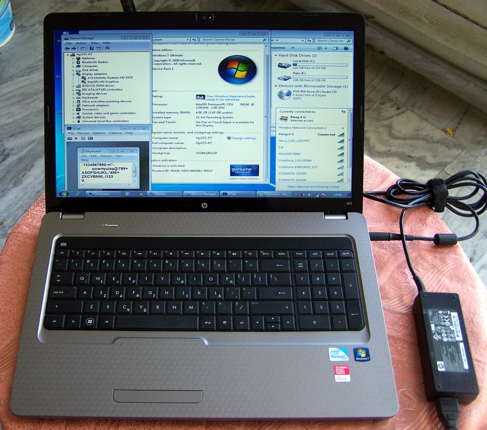 HP G72-b10sv 17.3” Intel P6100 2.00GHz HDMI ATI Radeon HD 5470 TOP CONDITION