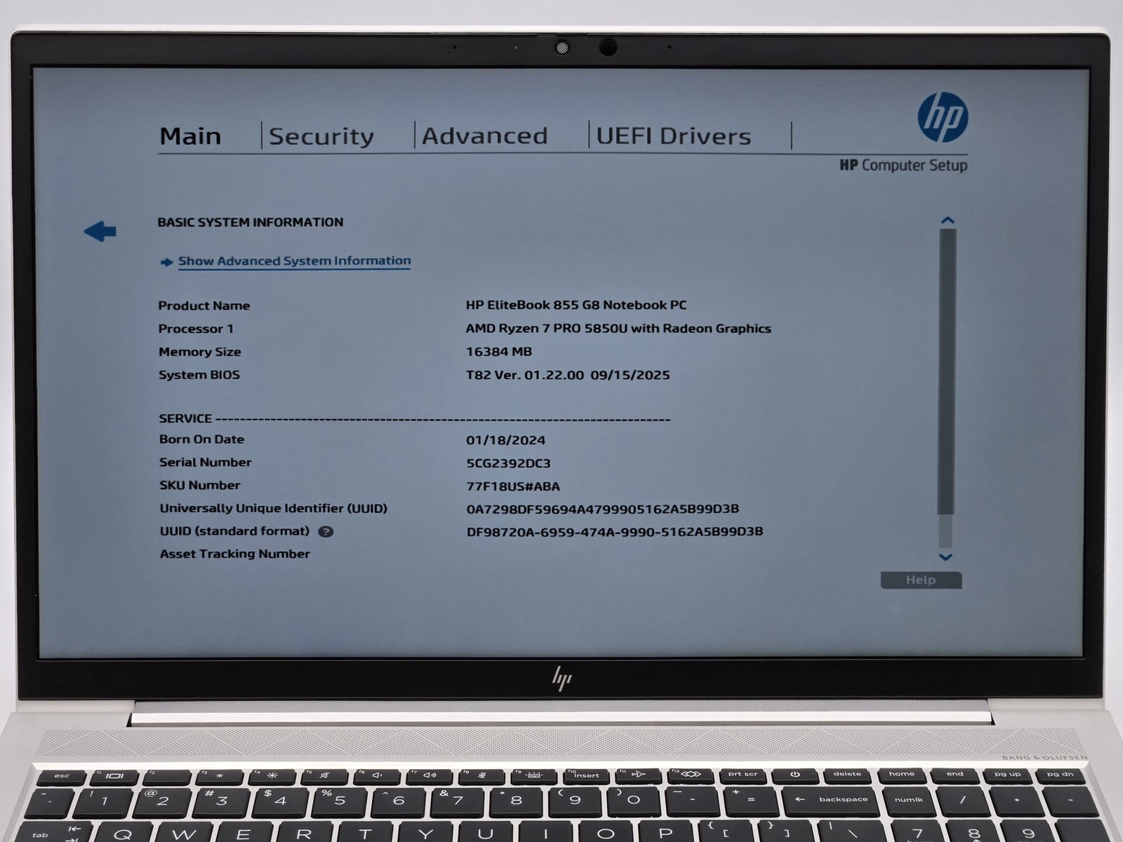 HP EliteBook 855 G8 15″ FHD Touch RYZEN 7 PRO 5850U 512GB 16GB W11P Backlit