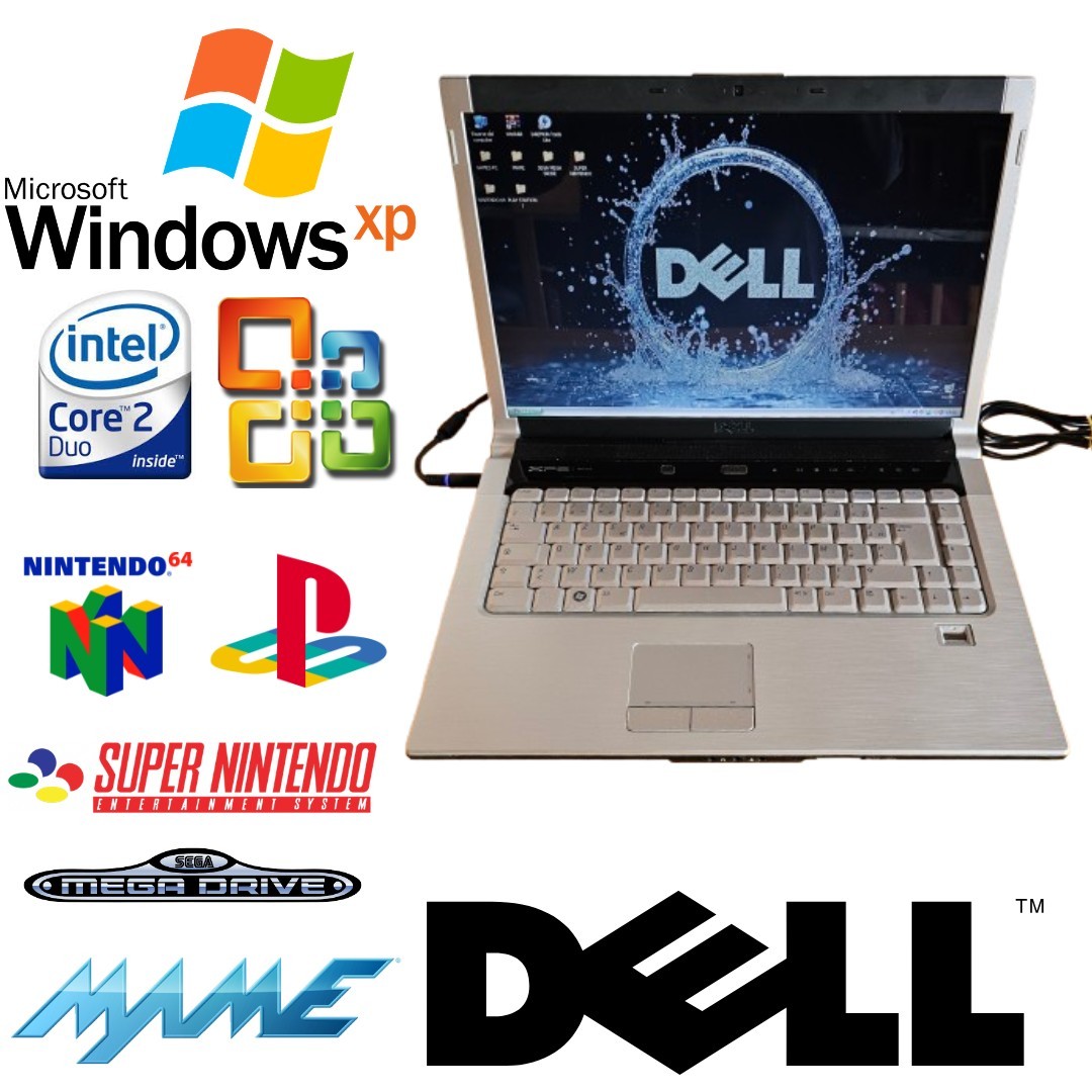 Dell XPS M1530 Windows XP 15.4″ Retrogaming N64 PS1 SNES SEGA Notebook PC