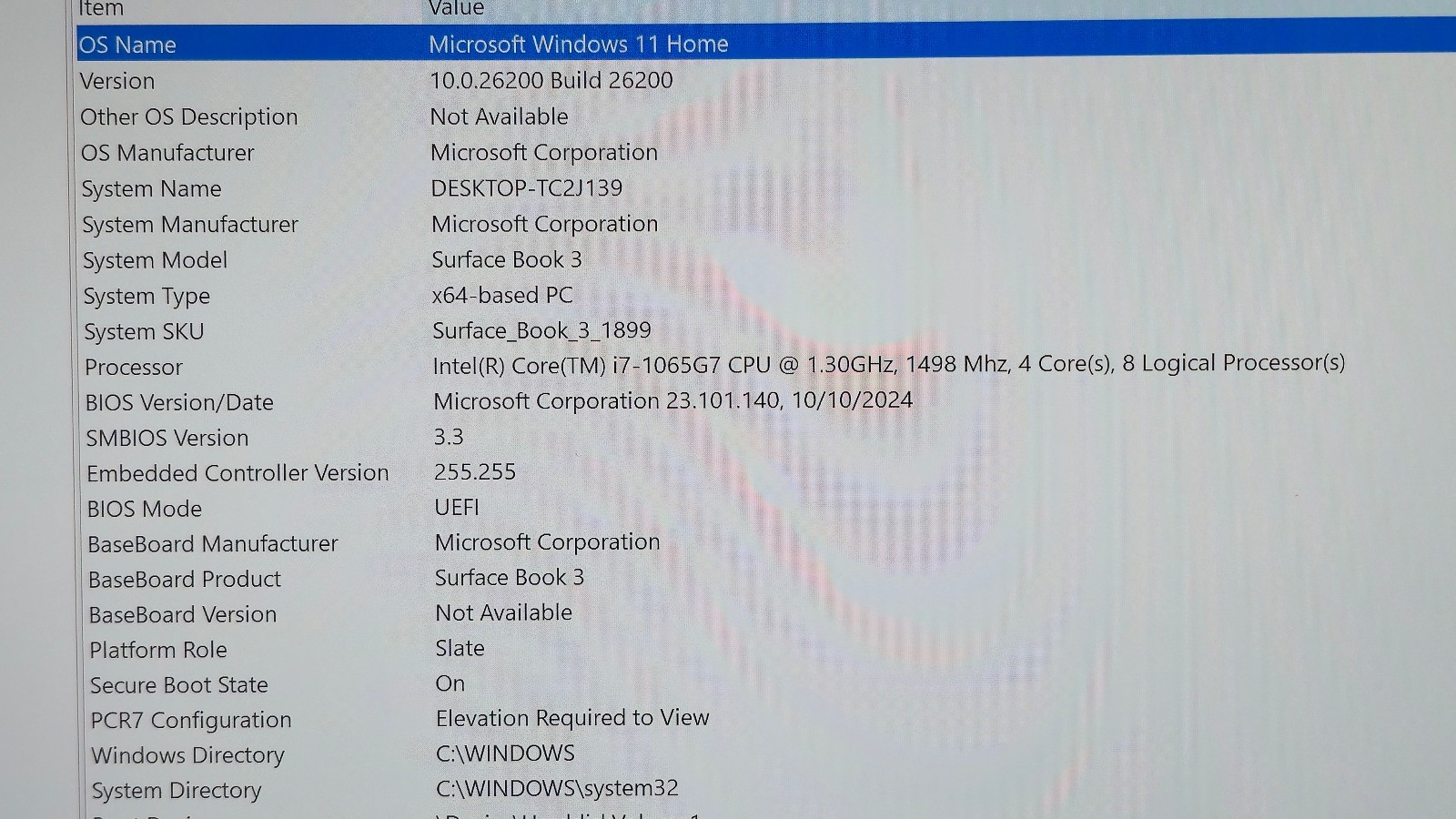 Surface Book 3 15″ (1899) i7-1065G7 32GB RAM 1TB SSD GTX 1660 GPU 6GB GDDR6
