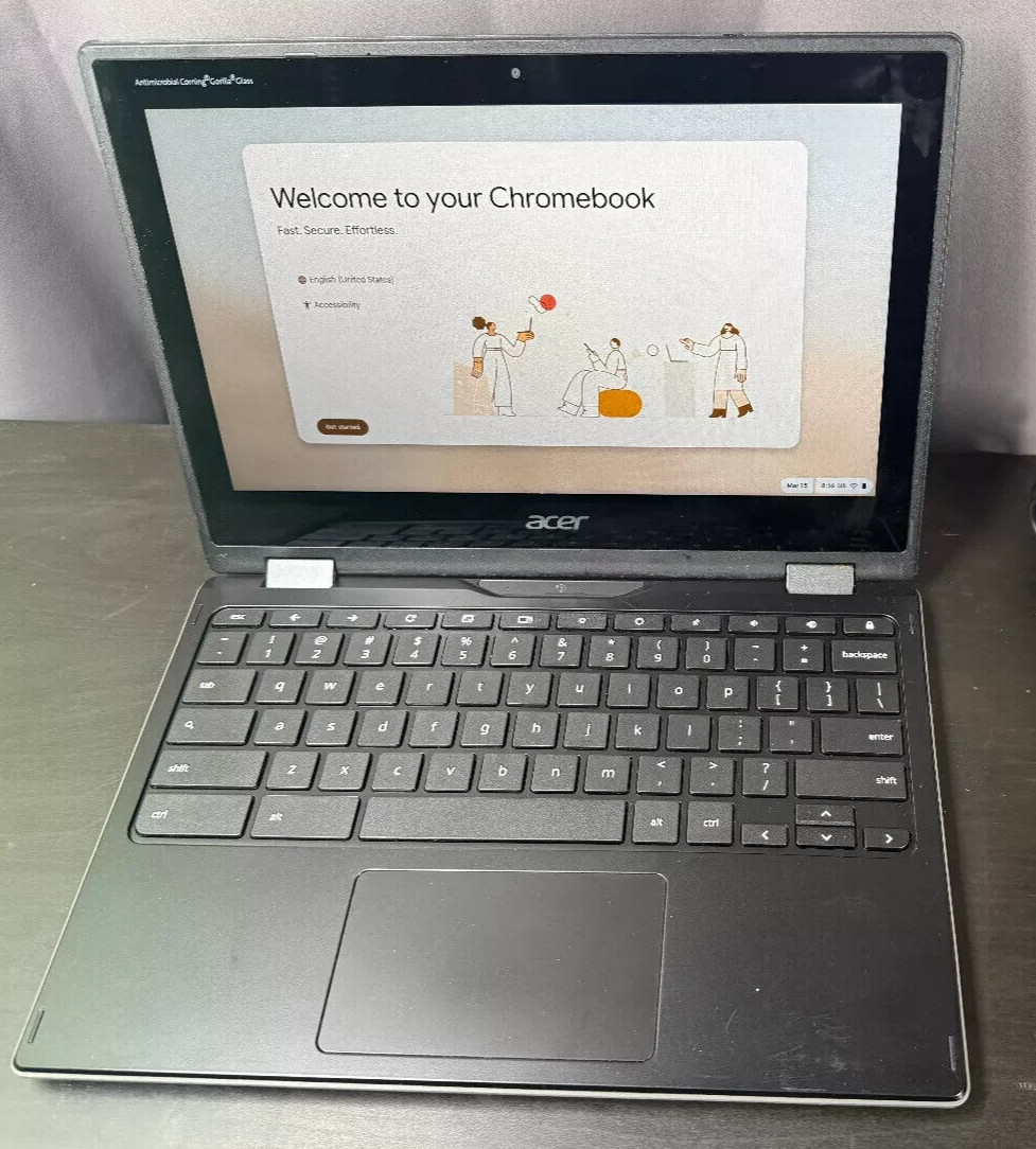 Acer Chromebook Spin 511 R752T 11.6″ Touch 2in1, 4GB, 32GB SSD *Screen Bubbles*