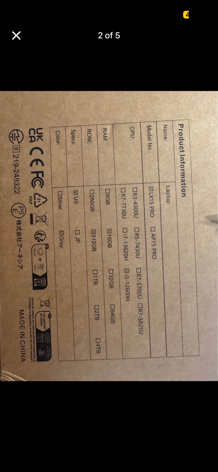 Windows Laptop High Performance LX15 Pro New In Box