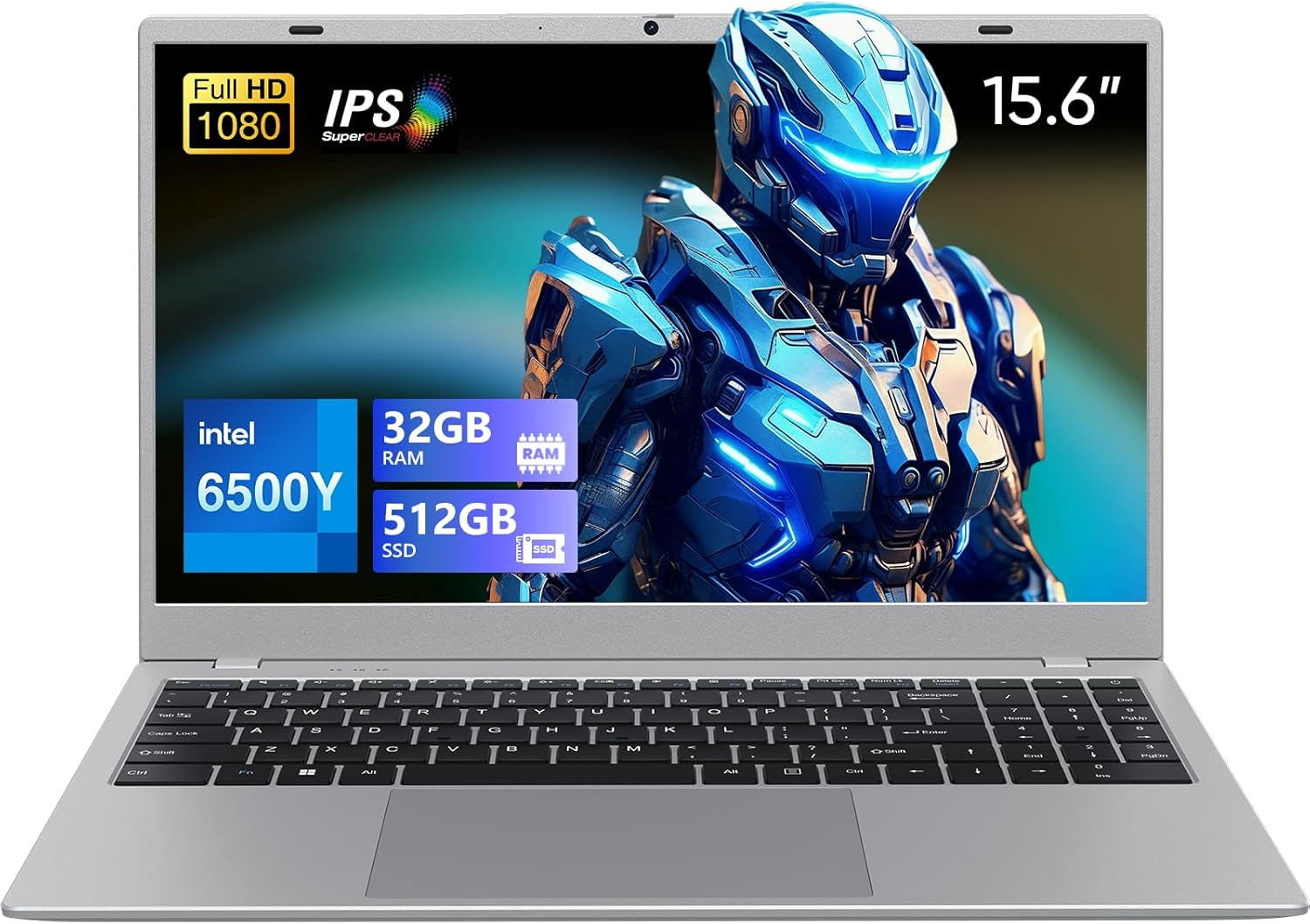 15.6 Ips-Fhd-Laptop, 32GB RAM 512GB SSD 6500Y (Up to 3.4Ghz), Multi-Ports Lightw