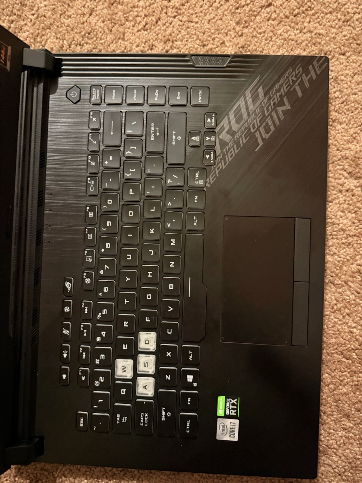 ASUS ROG Strix Gaming Laptop i7/32RAM/1TBNVME/1TB SSD/GTX1050*READ*