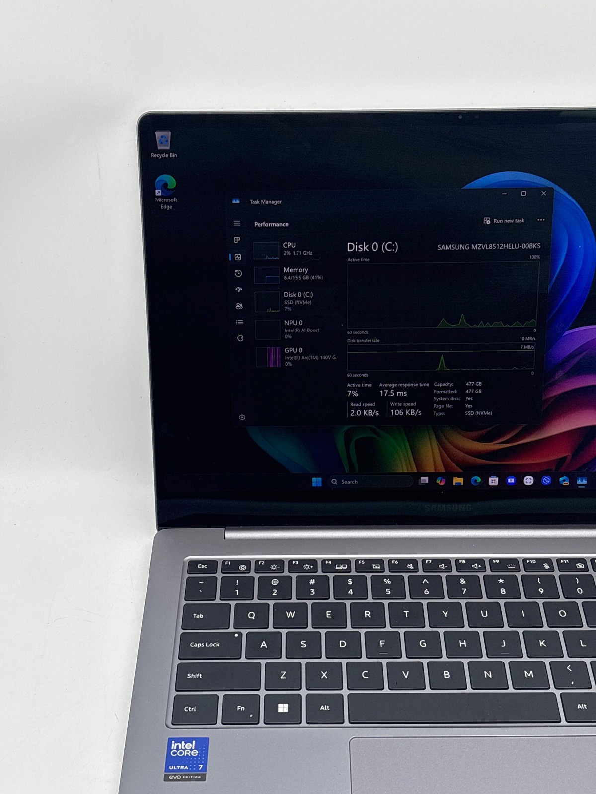 Samsung Galaxy Book NP940XHA Touch AMOLED Ultra 7 256V 16GB RAM 512GB SSD Used