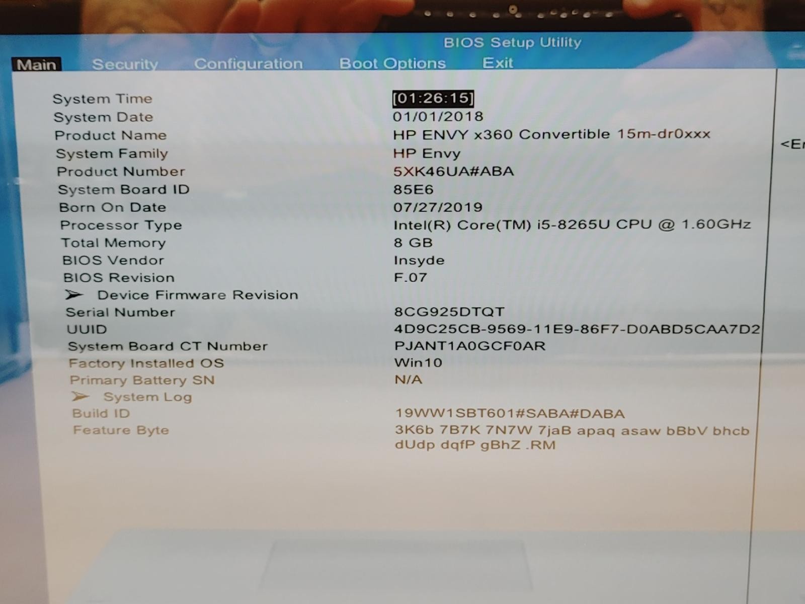 HP ENVY x360 15m-dr0011dx 15.6″ Intel i5-8265U 8GB *NO BATT/NO SSD/NO OS/NO AC*