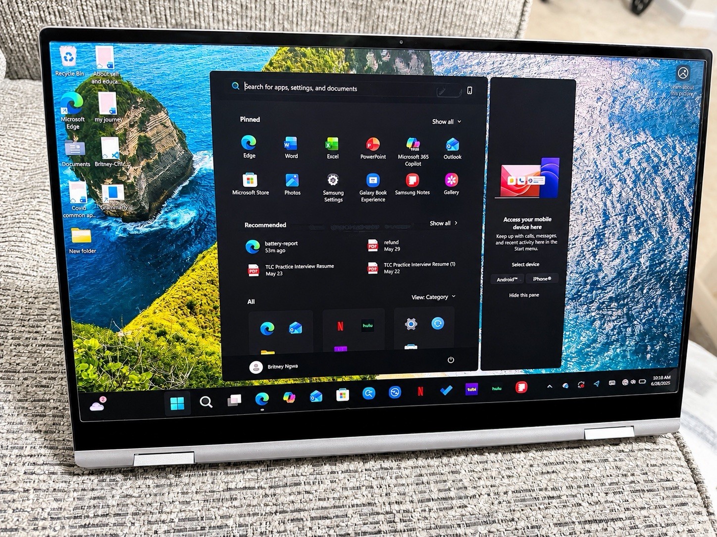 Samsung Galaxy Book 15.6″ 2-in-1 Touch i7 16GB 1TB SSD Windows 11 Silver