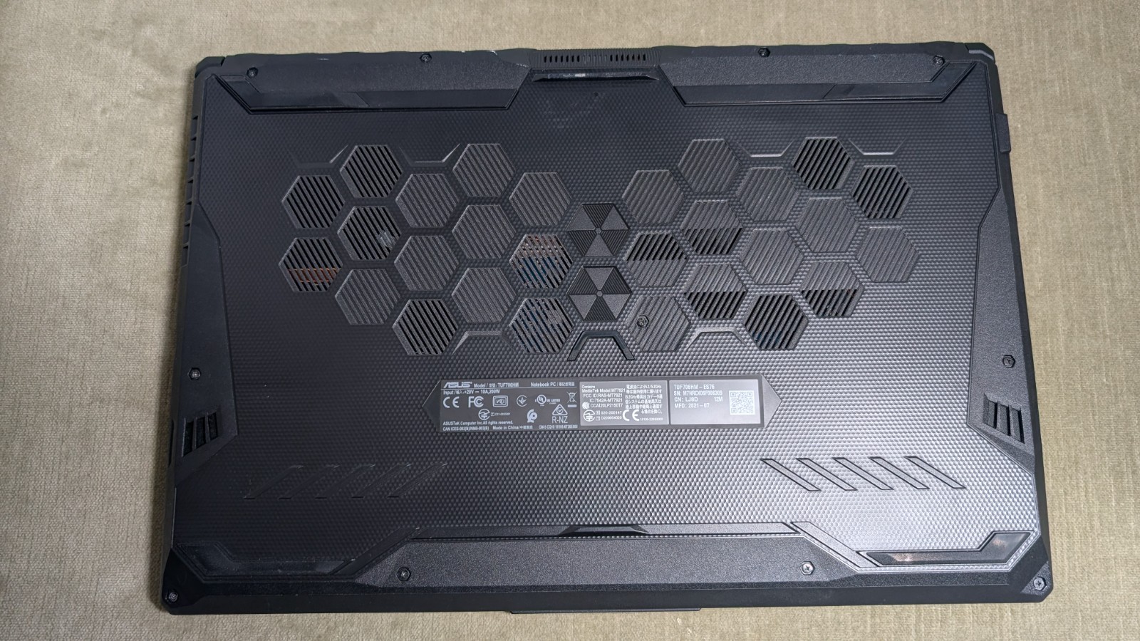 ASUS TUF F17 i7 Core GeForce RTX Gaming Notebook PC Model TUF706HM ES76